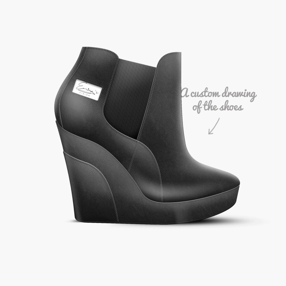SAD AMUSEMENT limited edition shoe SAD AMUSEMENT artisan made in Italy shoes by EMINA'S VISION