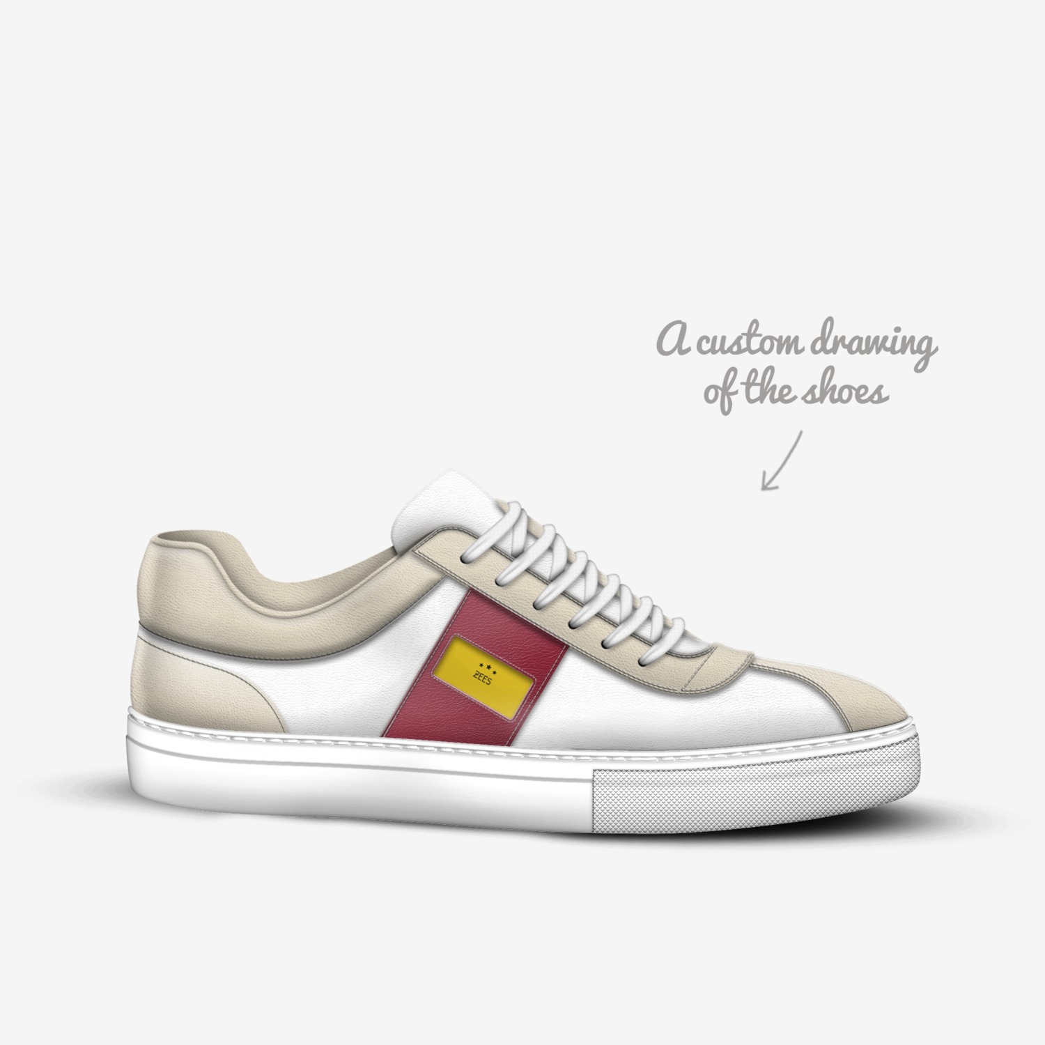 Zees custom made in Italy shoes by Zara Kauser | Sketch view