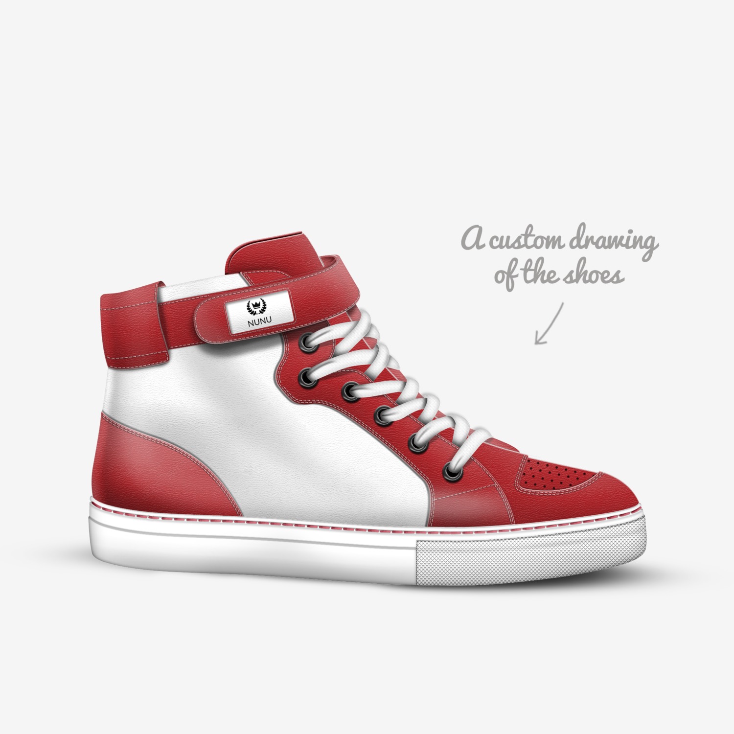nunu custom made in Italy shoes by Nelson Laguer | Sketch view