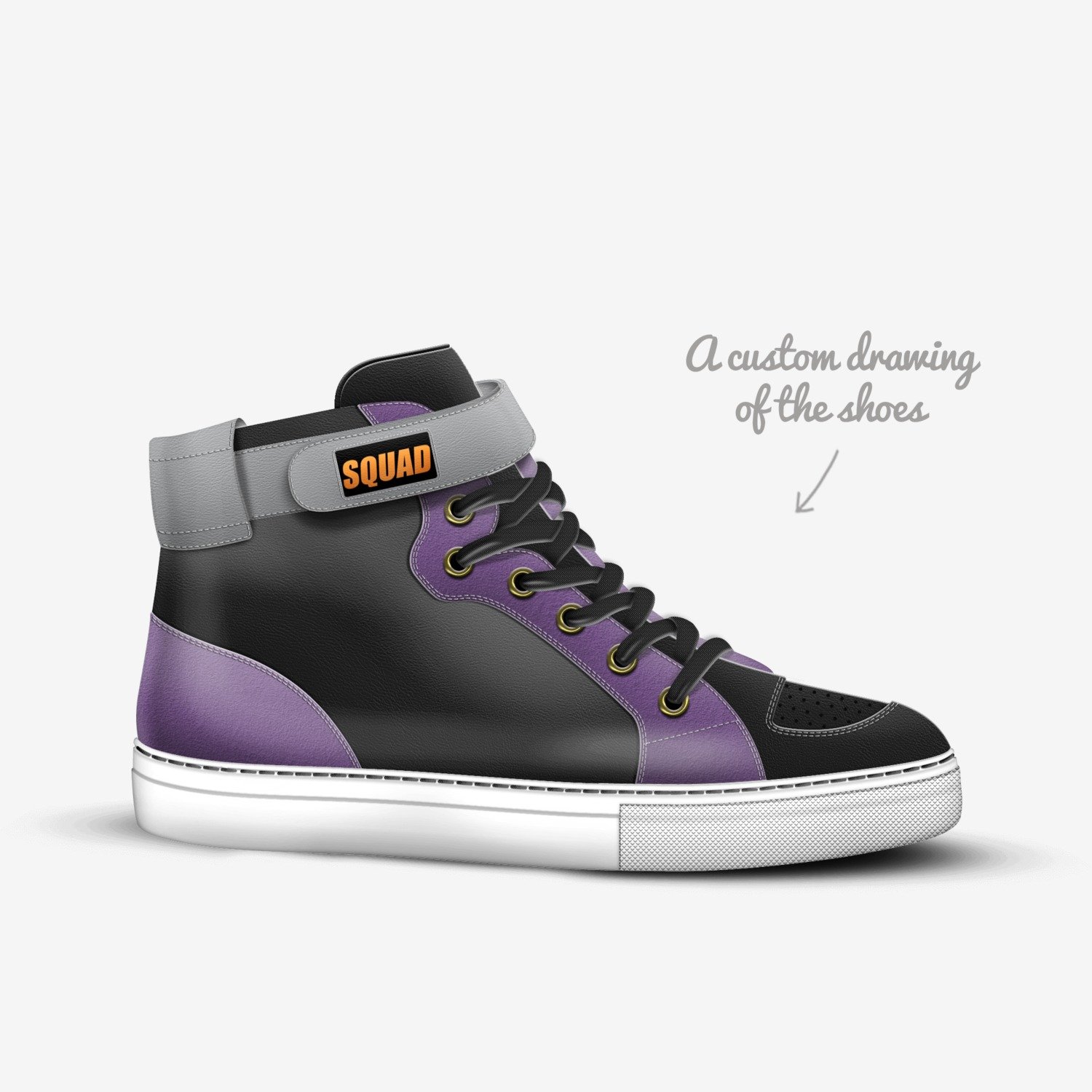 Weenie Squad Shoes custom made in Italy shoes by Tech Sweeney | Sketch view