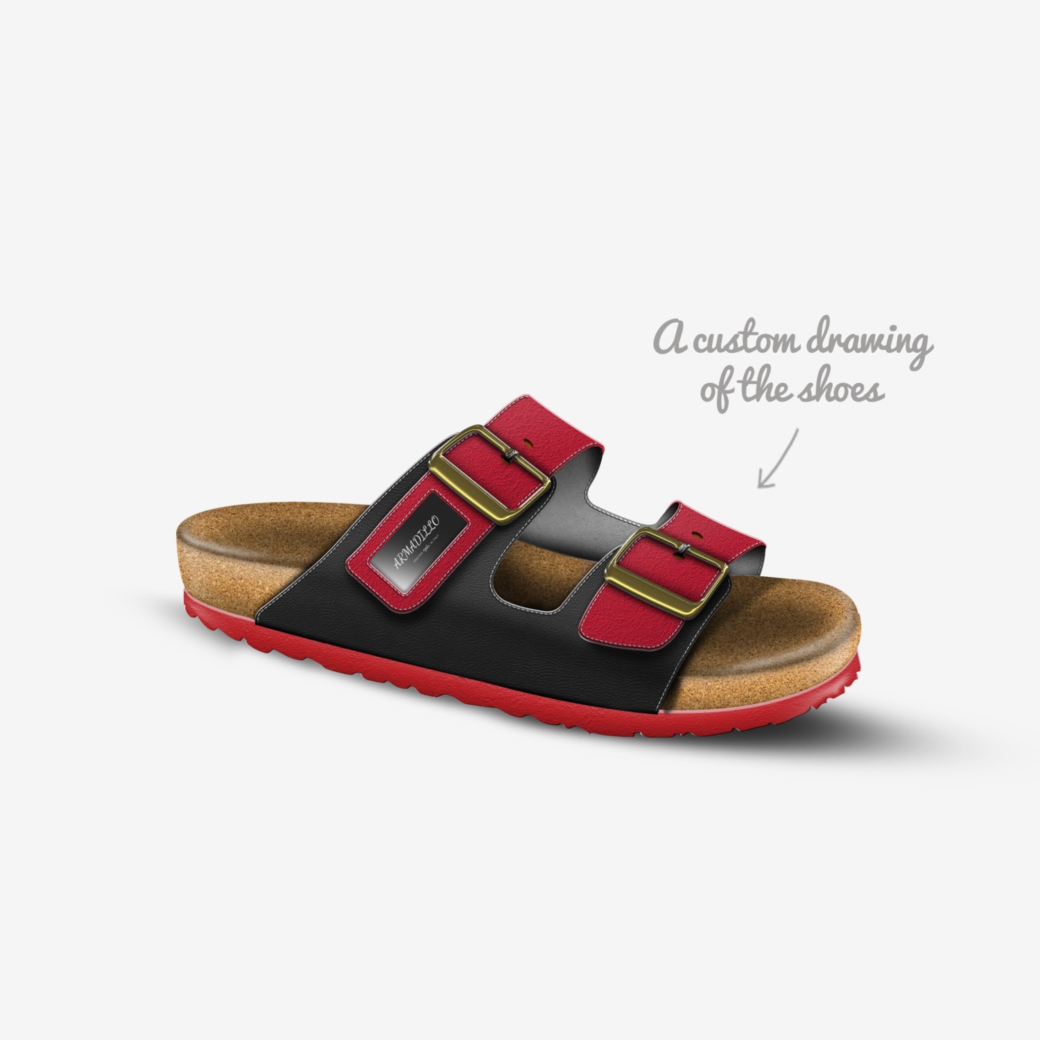 ARMADILLO  custom made in Italy shoes by Armadillo Couture | Sketch view