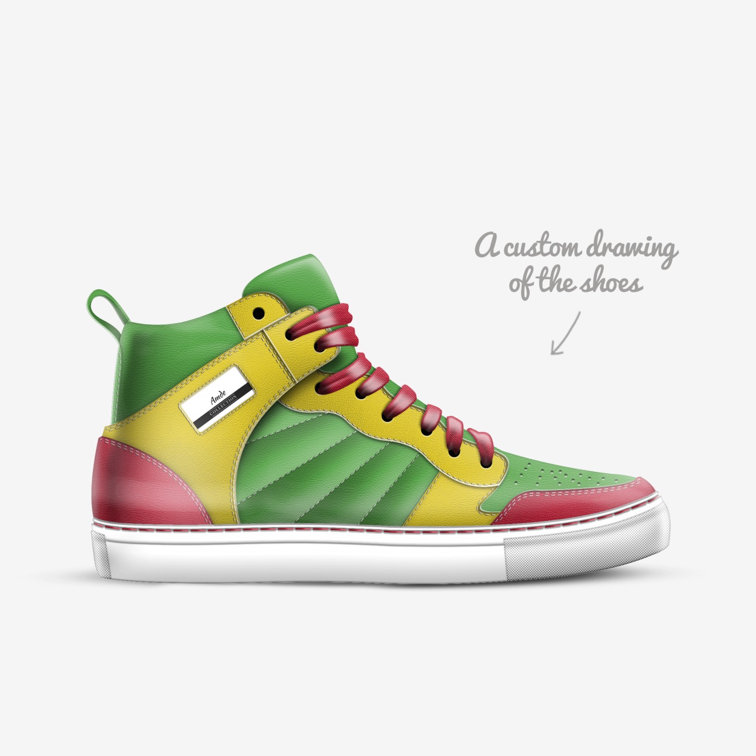 Amde custom made in Italy shoes by Amde M | Sketch view