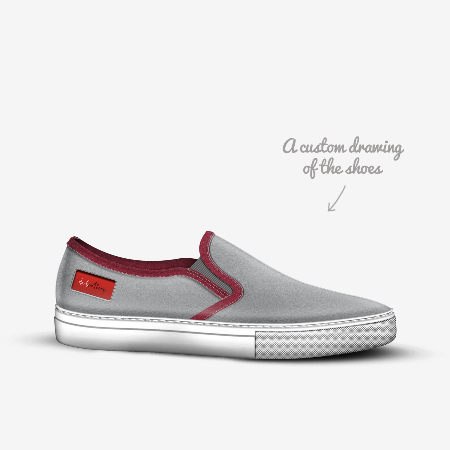 DABrothers custom made in Italy shoes by Cal & Tradd Slovan | Sketch view