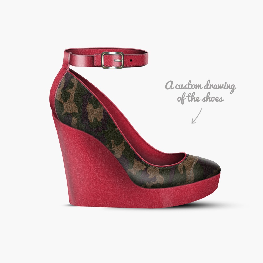 Camo Queen artisan made in Italy shoes by Antonio James