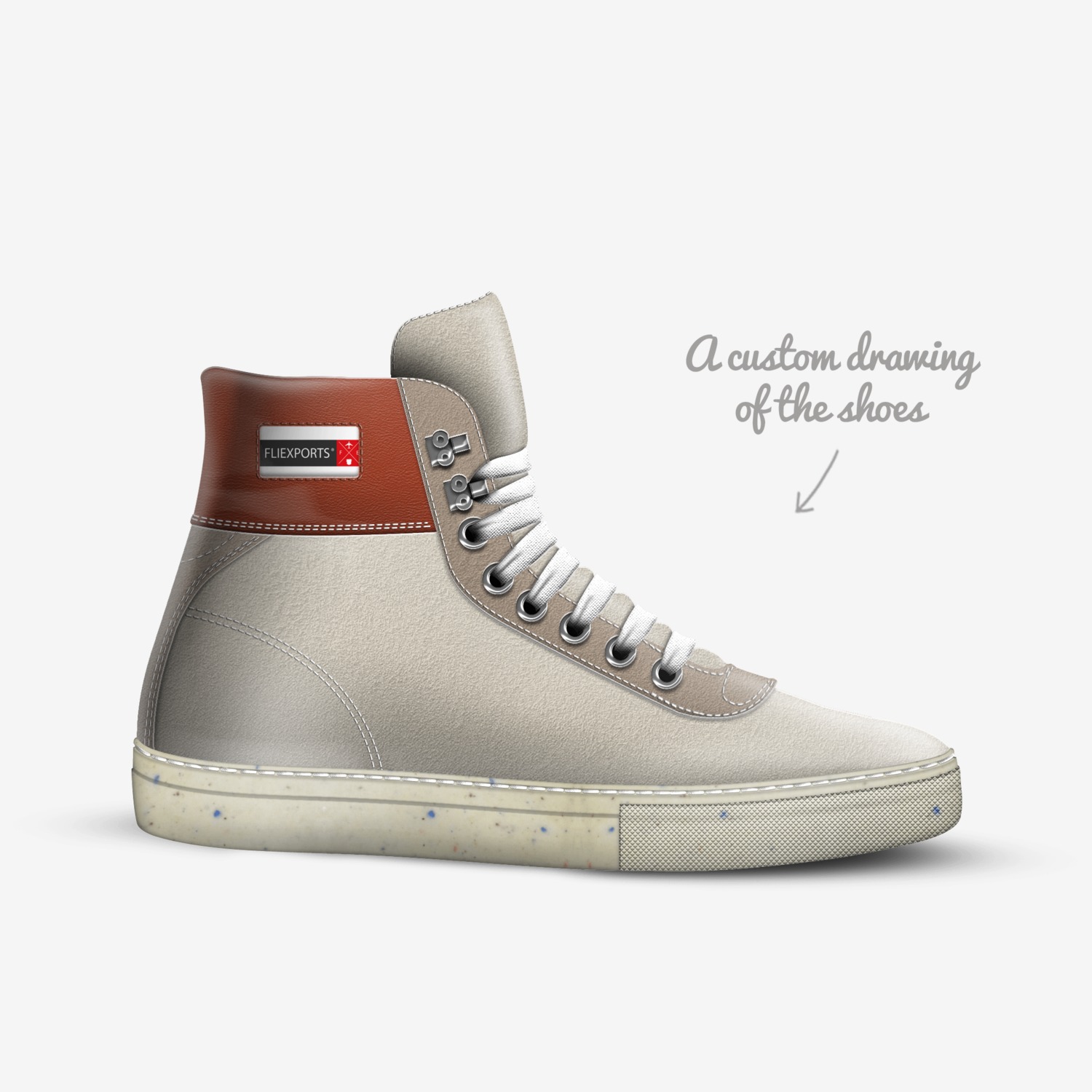 F-16 Falcon custom made in Italy shoes by Netorrey Mcgill | Sketch view