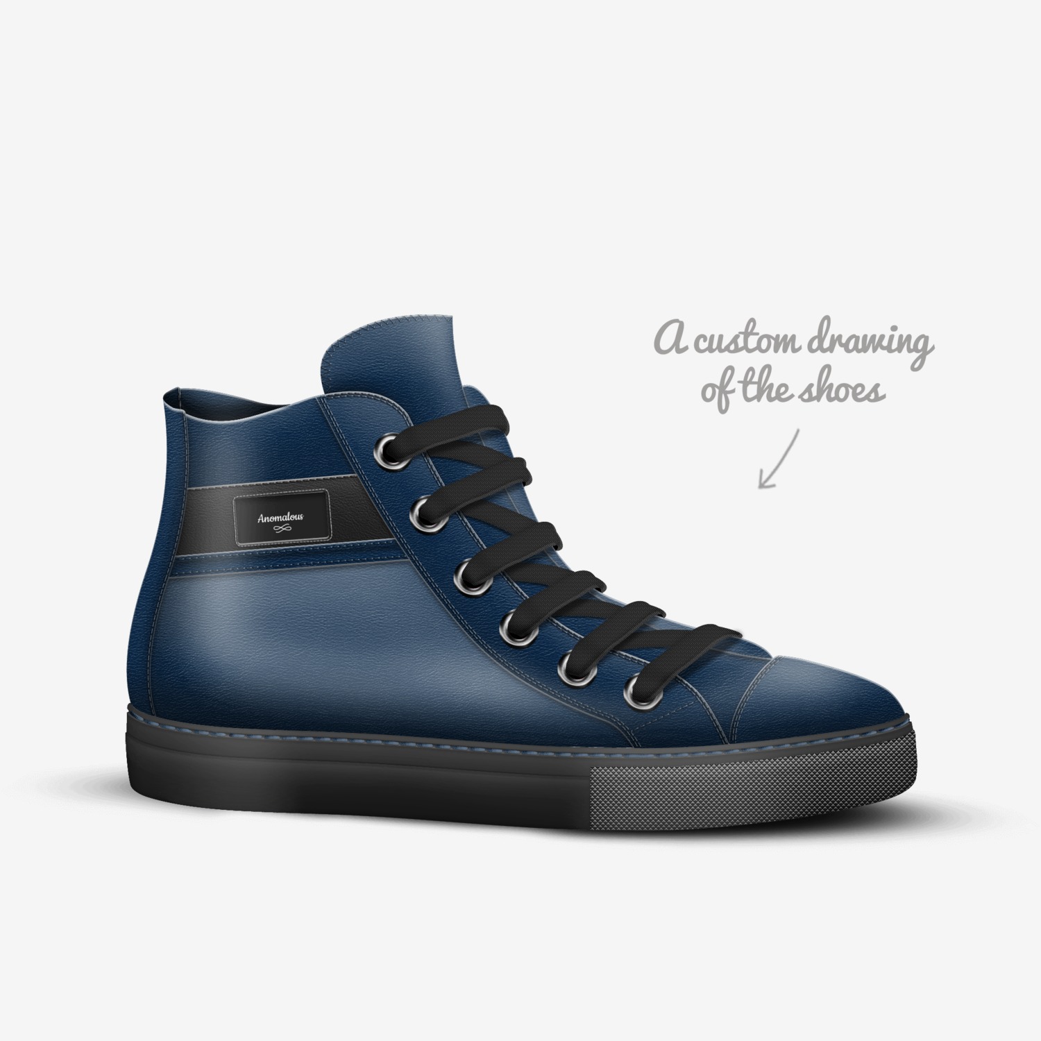 Anomalous  custom made in Italy shoes by Nelson Leger | Sketch view