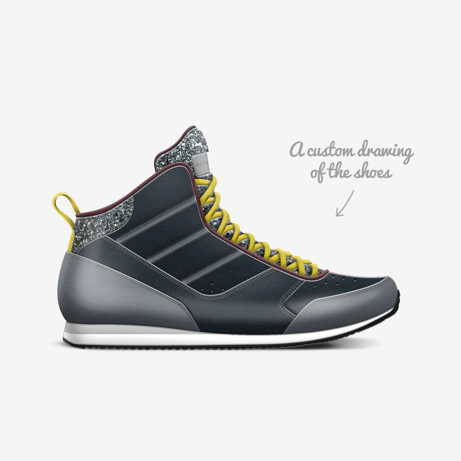 Run them Over custom made in Italy shoes by Chrissi Theodorakakos | Sketch view