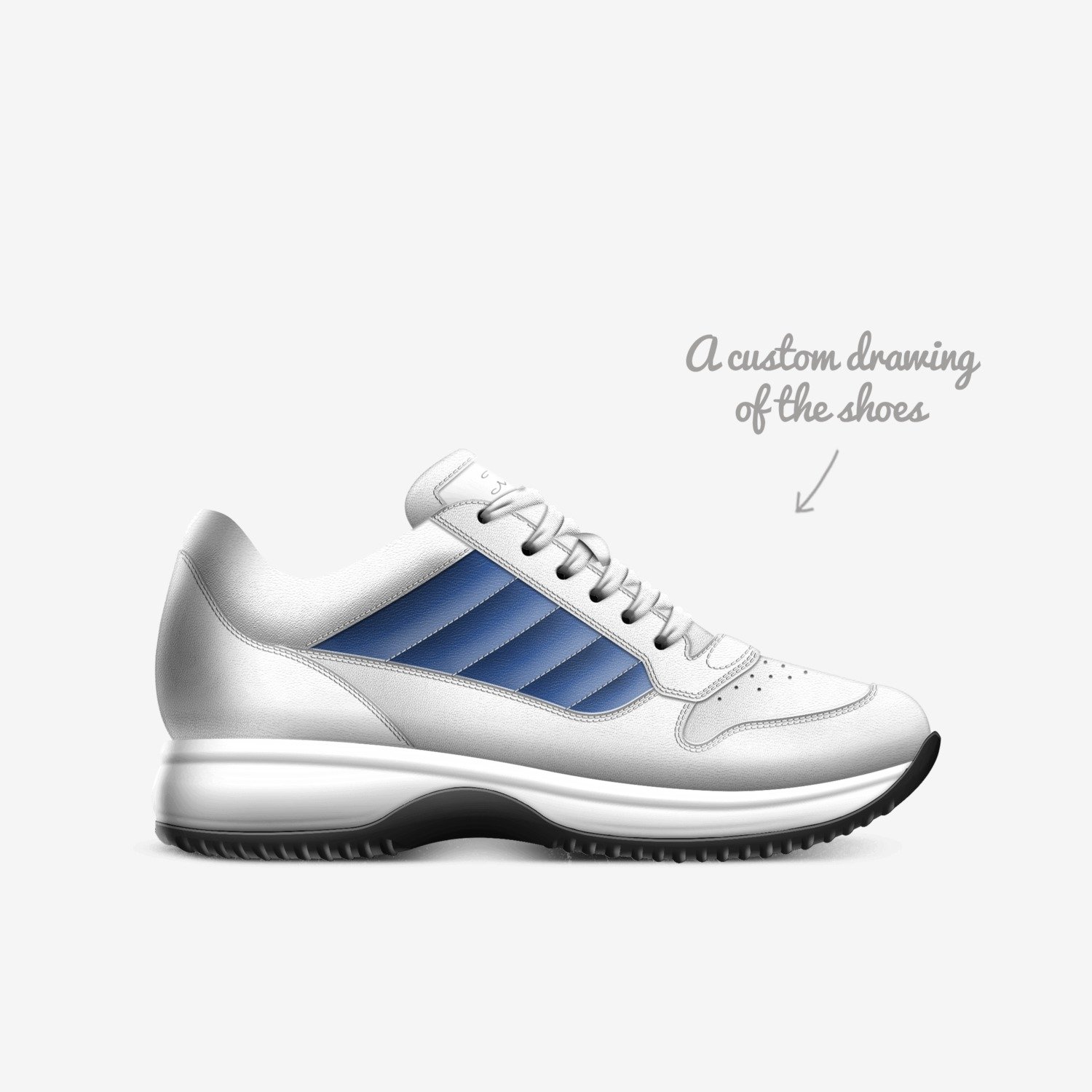 Valentina custom made in Italy shoes by Valentina Thomas | Sketch view