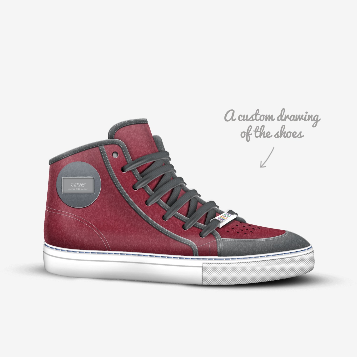 "G.STYLE" custom made in Italy shoes by Gilbert Caldwell | Sketch view