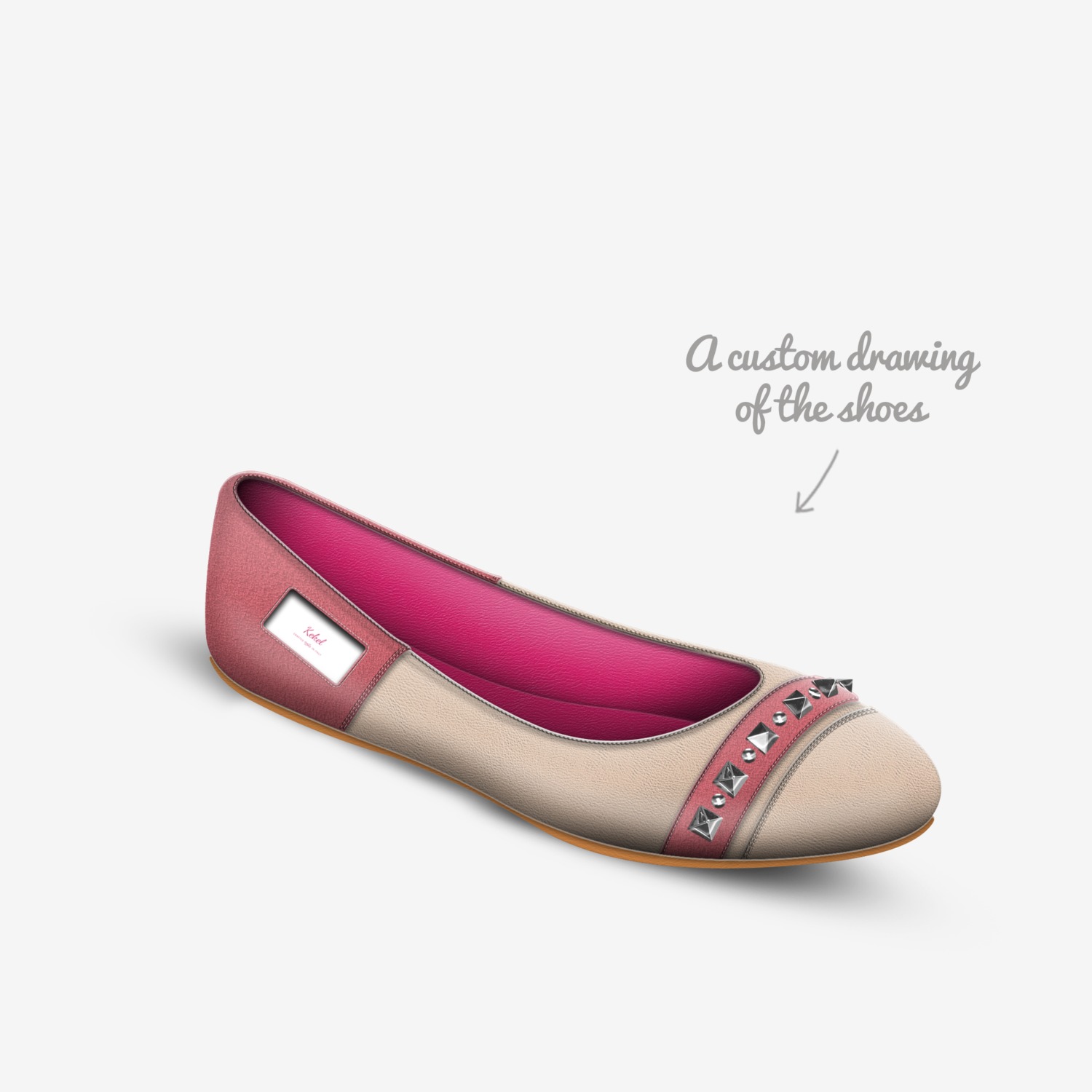 Kekel custom made in Italy shoes by Kerry Ann Lambie | Sketch view