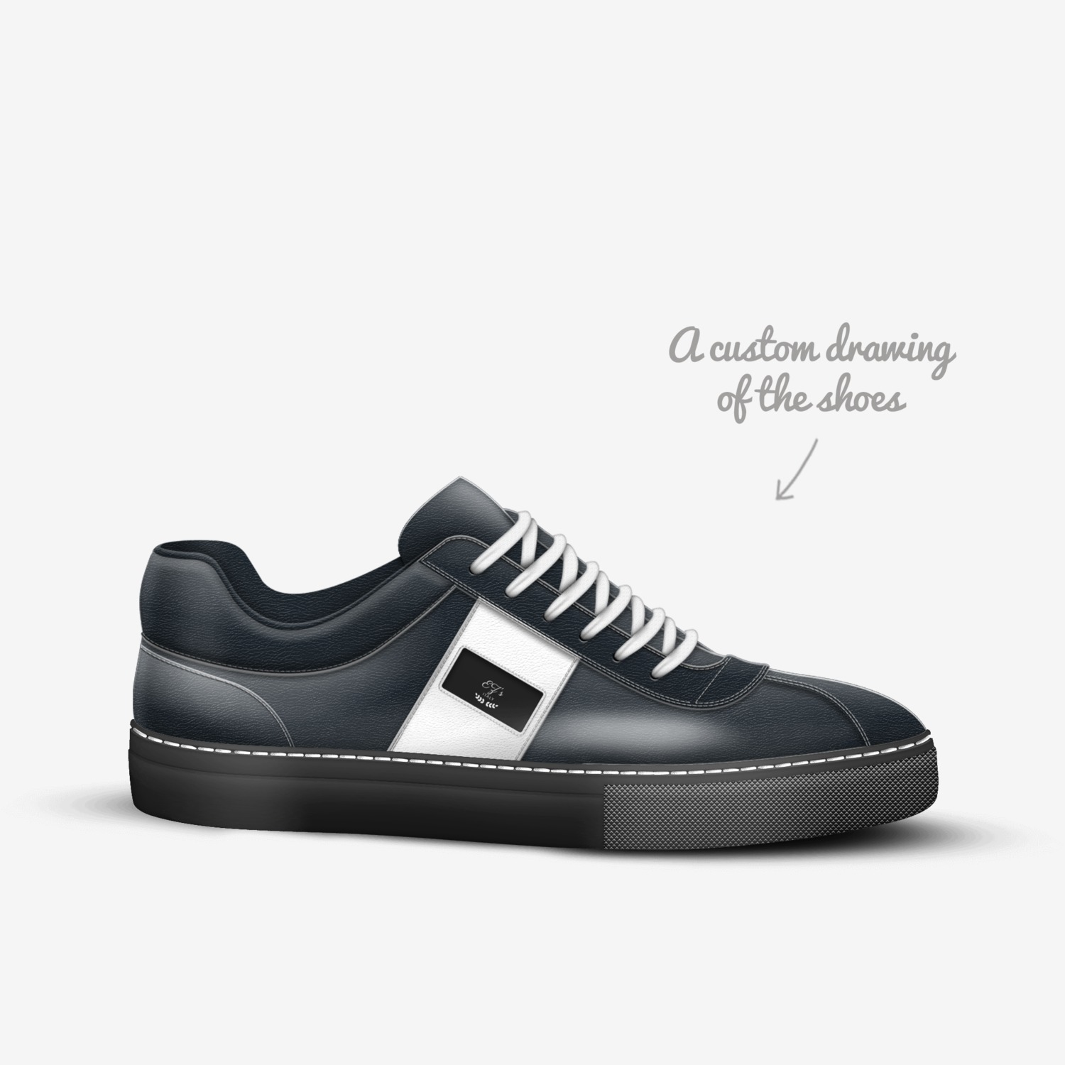 EZ's custom made in Italy shoes by Ernest Yarbro | Sketch view