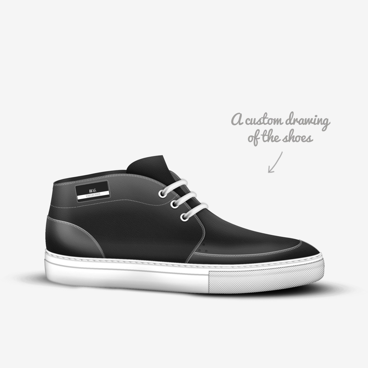 W.G.  custom made in Italy shoes by Hans Gens | Sketch view