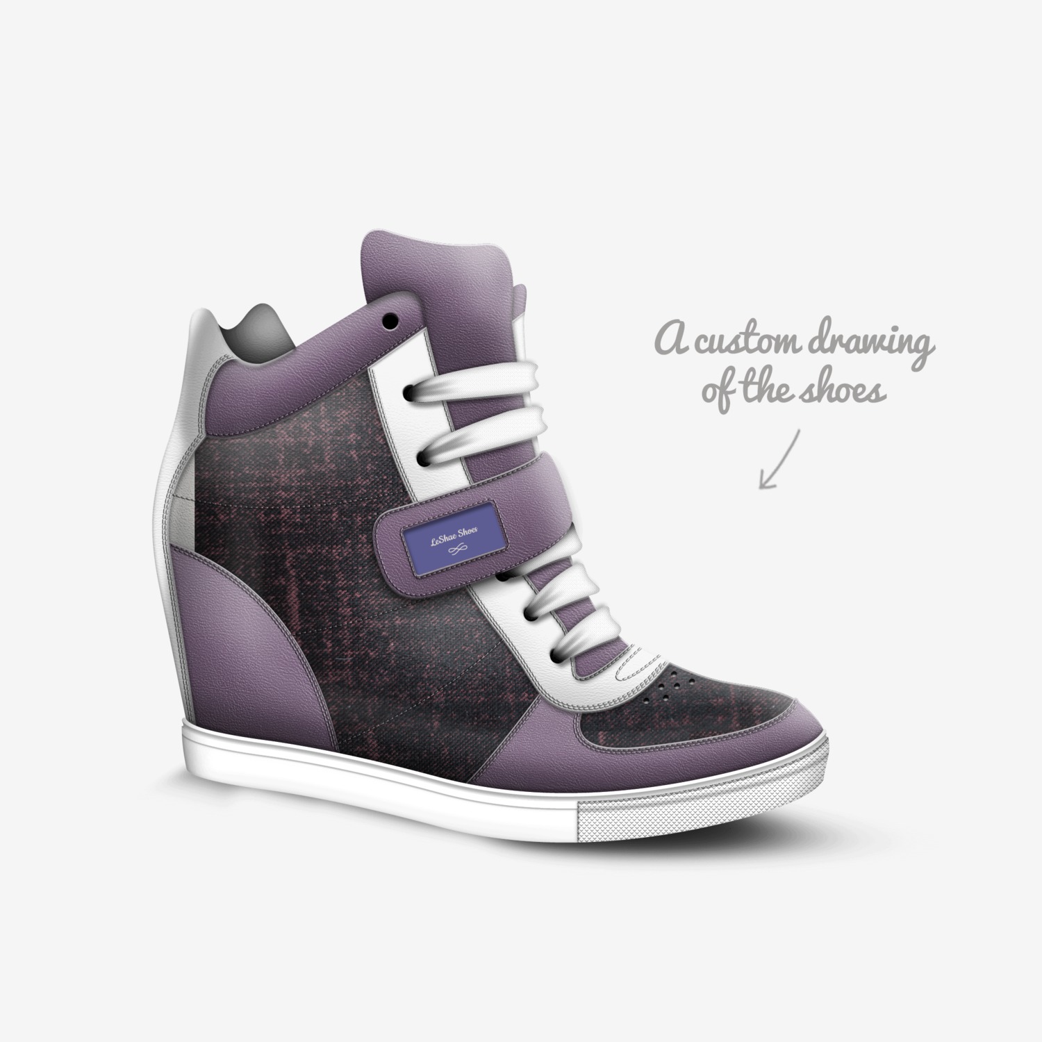 LeShae Shoes custom made in Italy shoes by Letitia Hughes | Sketch view