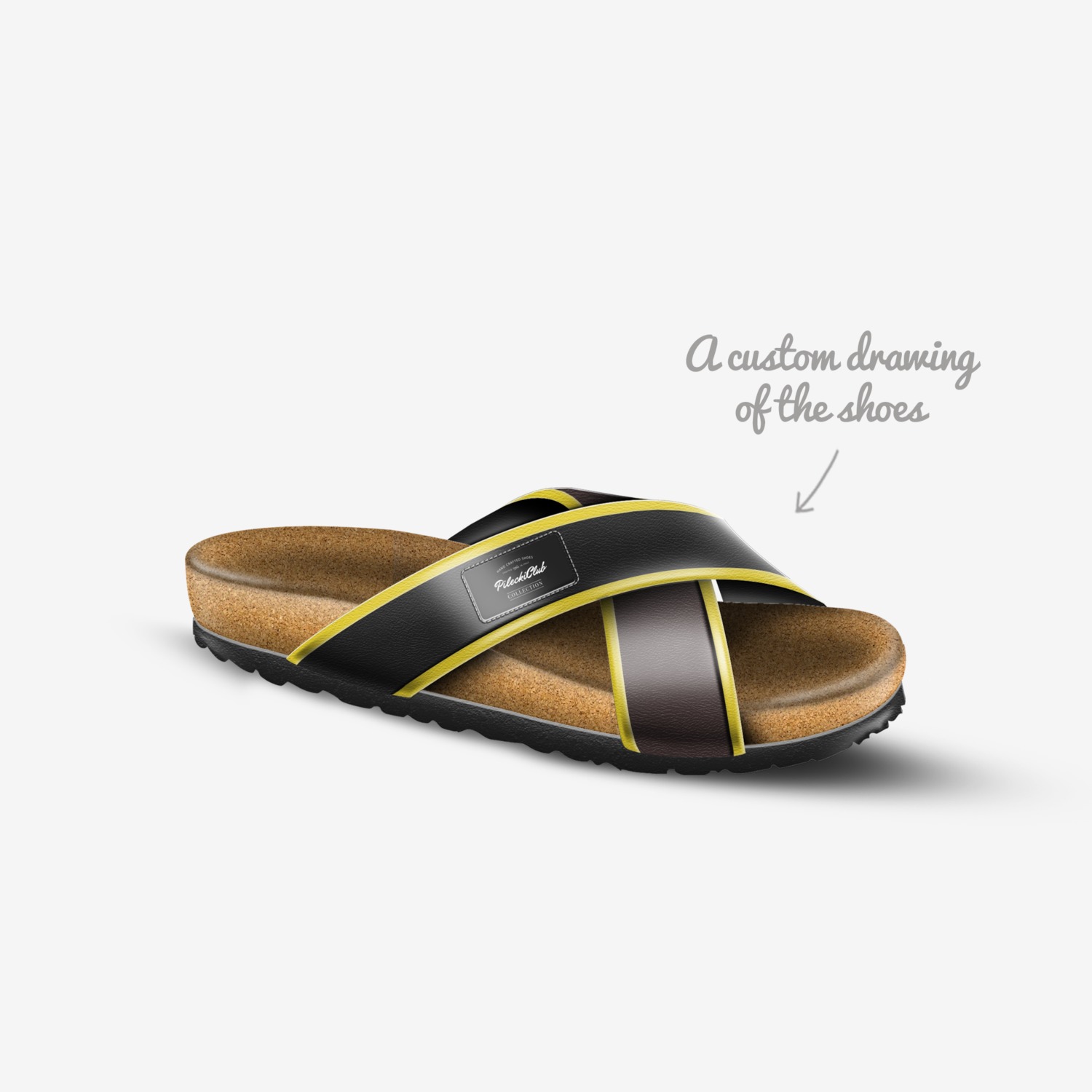 PileckiClub custom made in Italy shoes by Pilecki Club | Sketch view