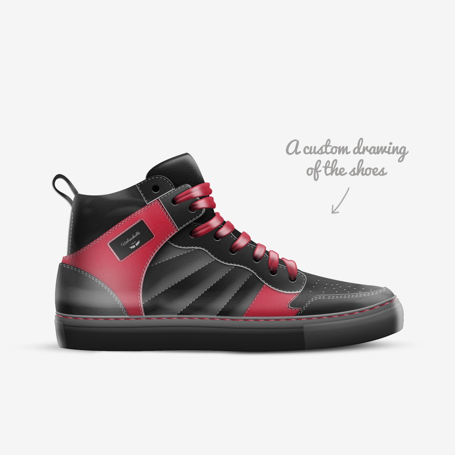 Unbreakable custom made in Italy shoes by Joseph Ponce | Sketch view