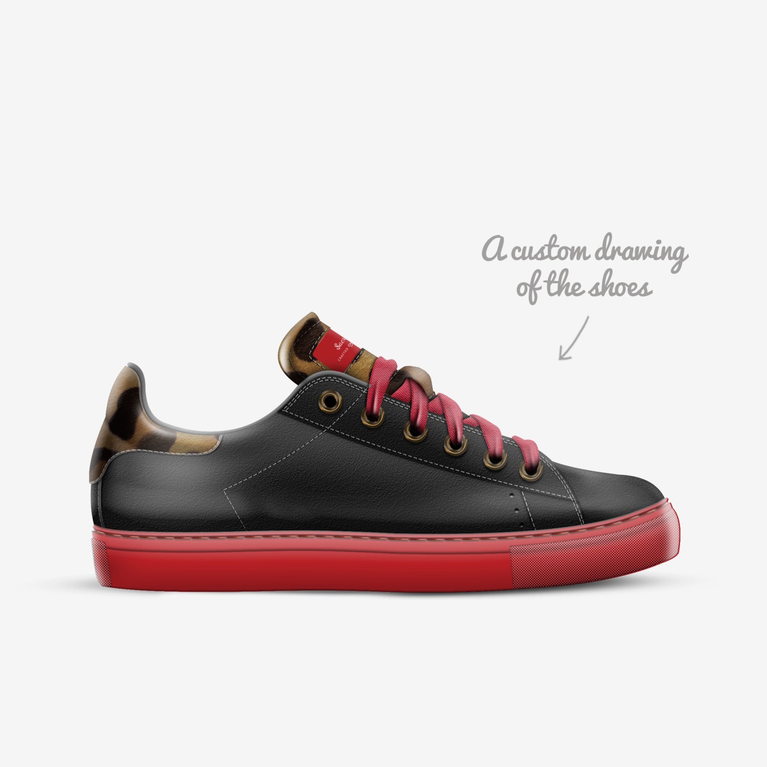 $acrifice custom made in Italy shoes by Sacha Raeburn | Sketch view