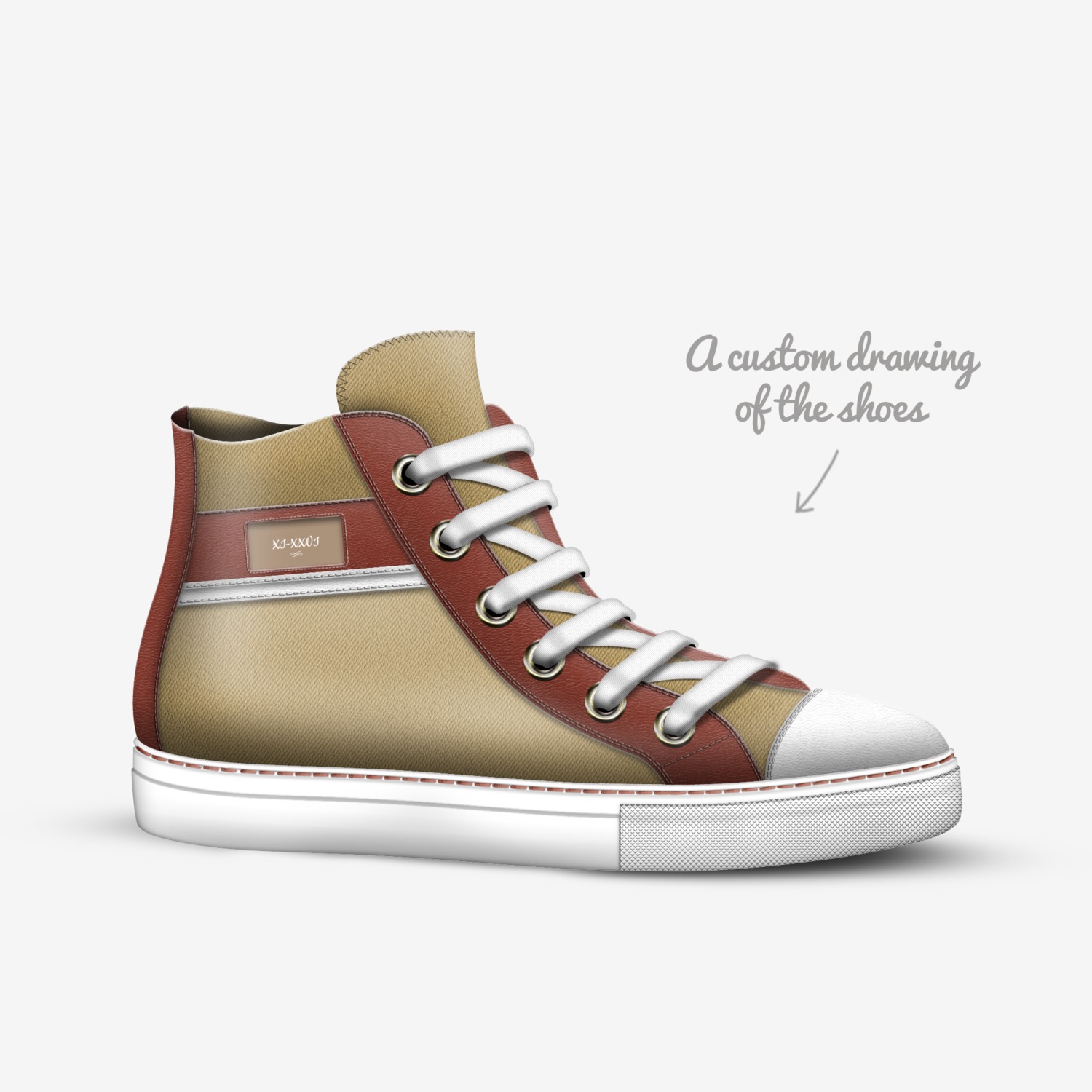 XI-XXVI custom made in Italy shoes by Zo Duncan | Sketch view