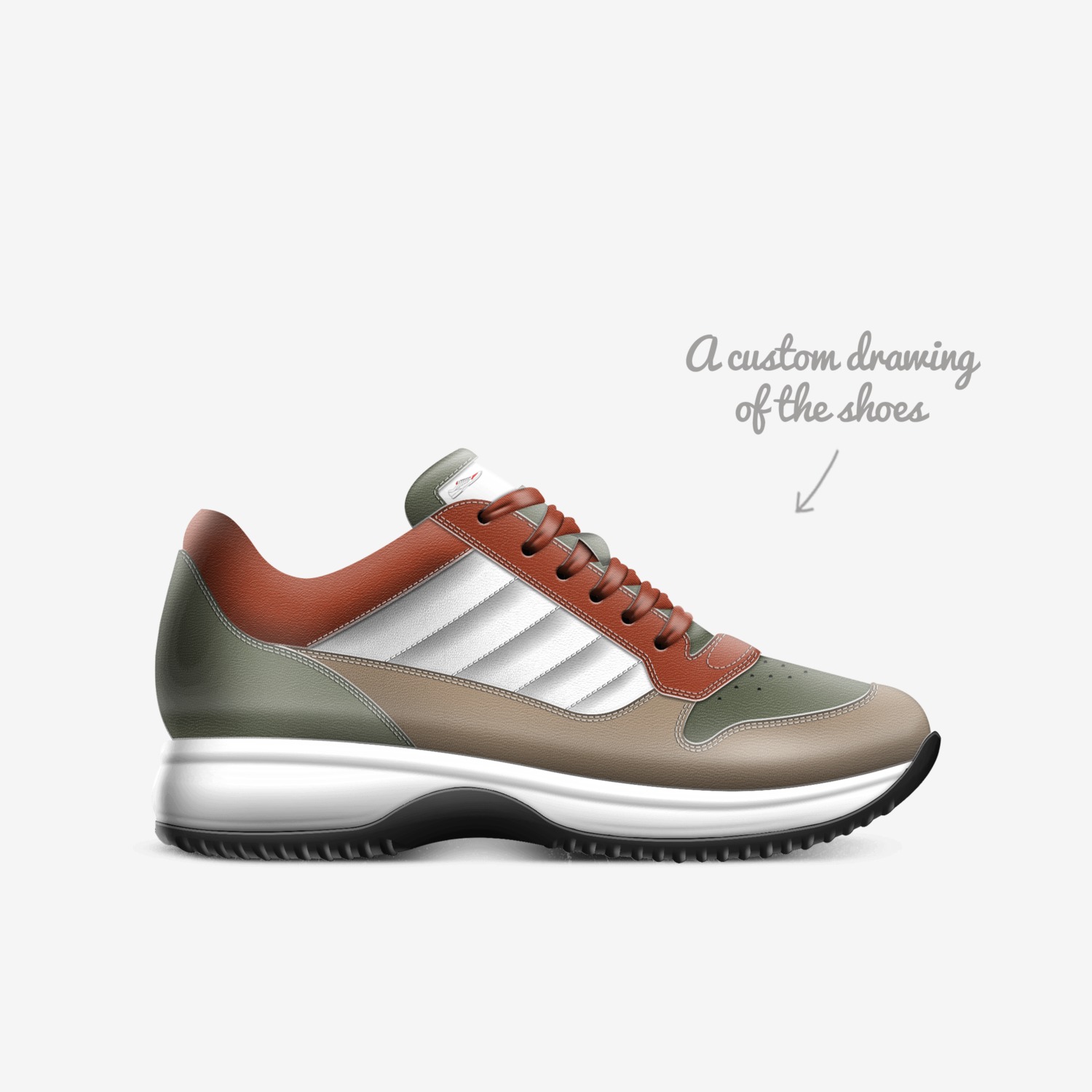 3 Dimension custom made in Italy shoes by 3 Dimension Shoe Co. | Sketch view