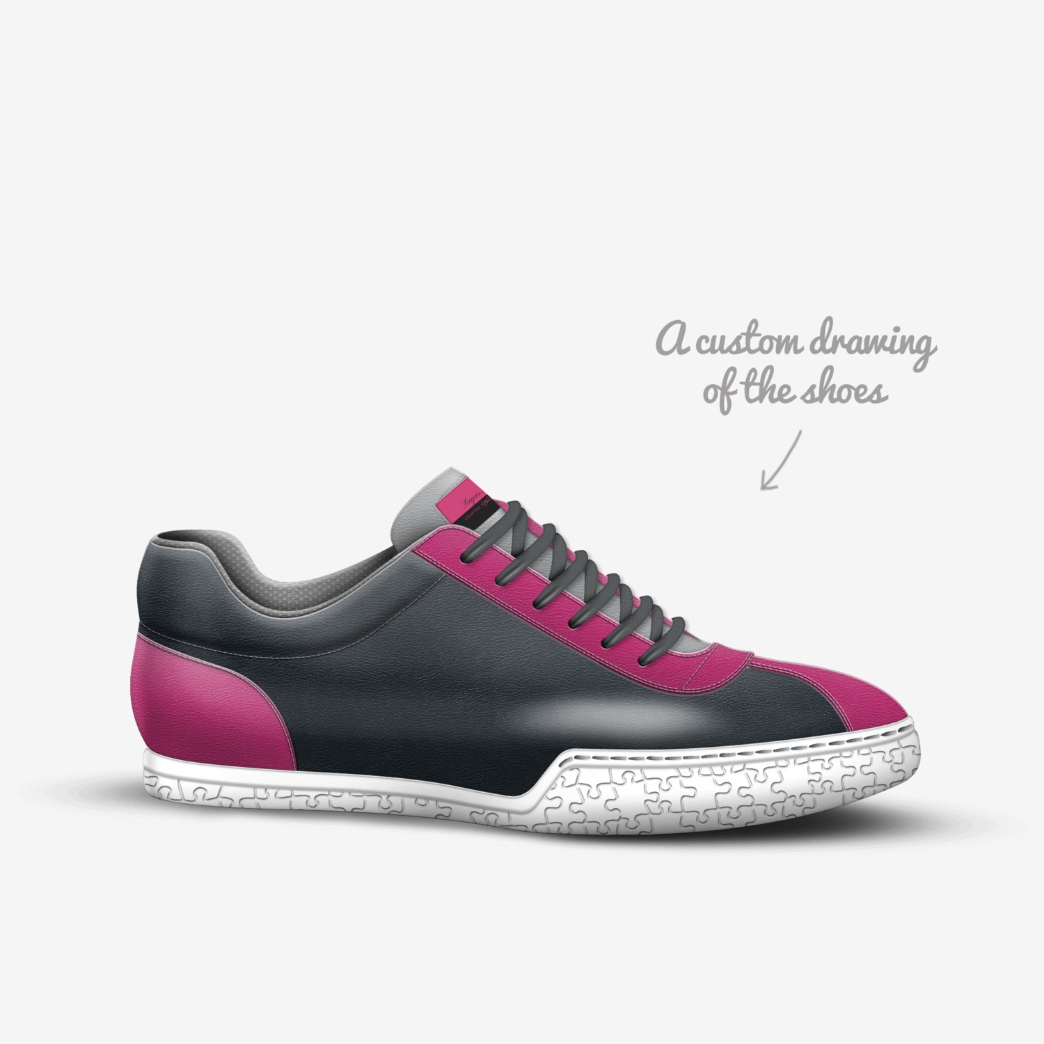 SugarFoot custom made in Italy shoes by Christy Peeks | Sketch view