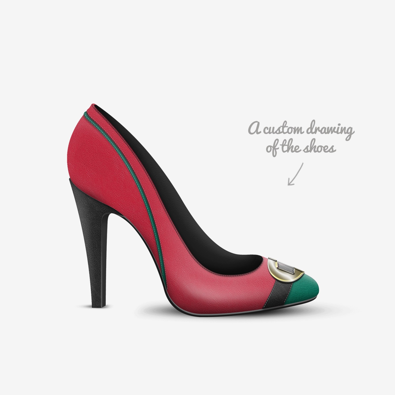 Nzuri custom made in Italy shoes by Scott Thomas | Sketch view