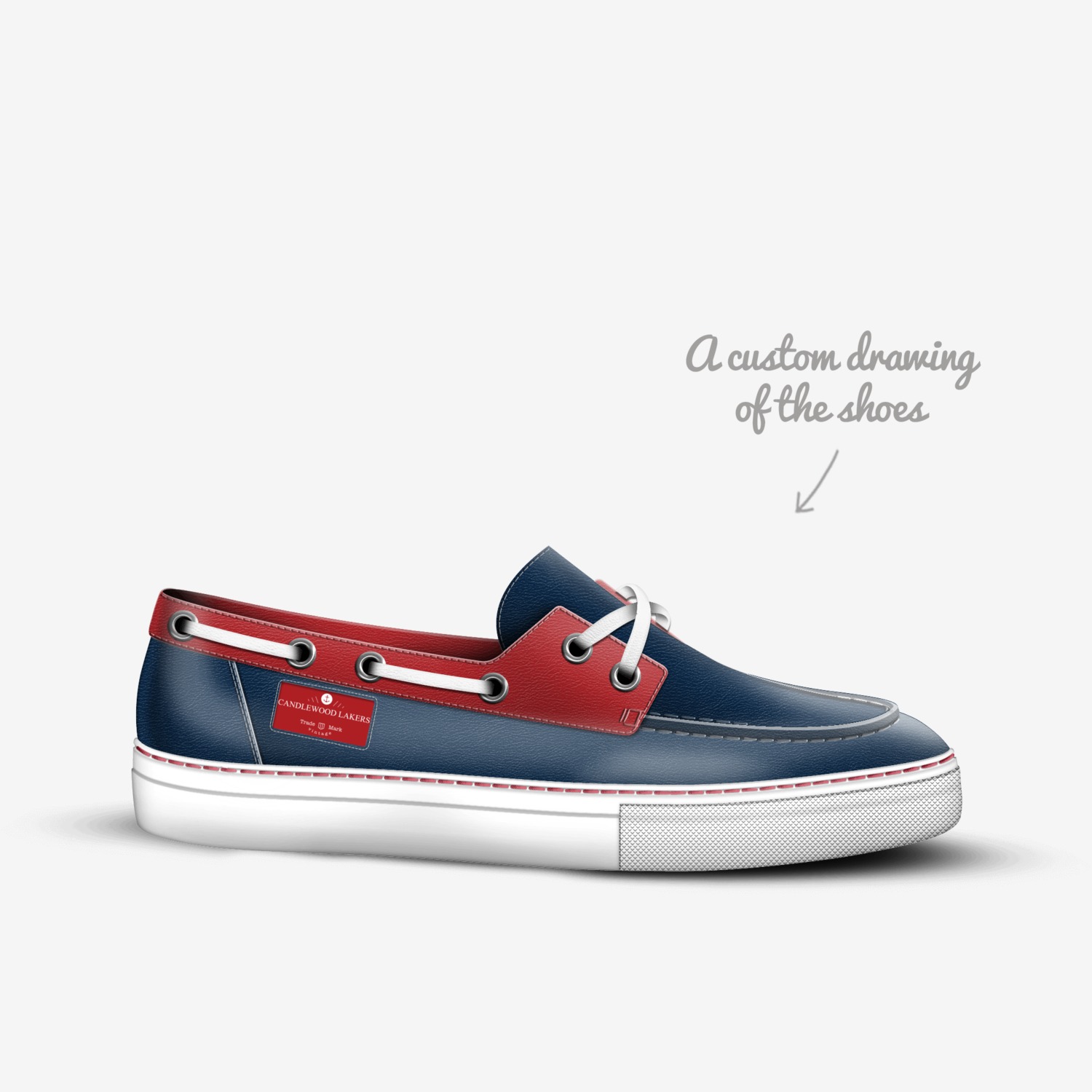 Candlewood Lakers custom made in Italy shoes by Andrew Murray | Sketch view