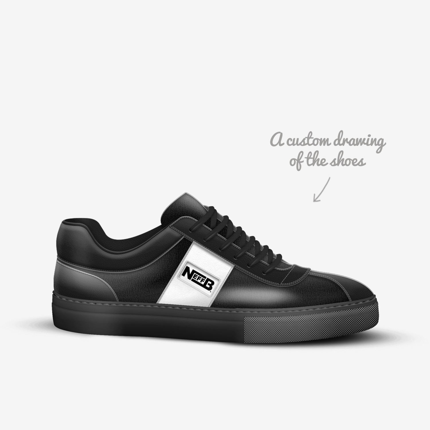 Neff B. custom made in Italy shoes by Neff B. | Sketch view