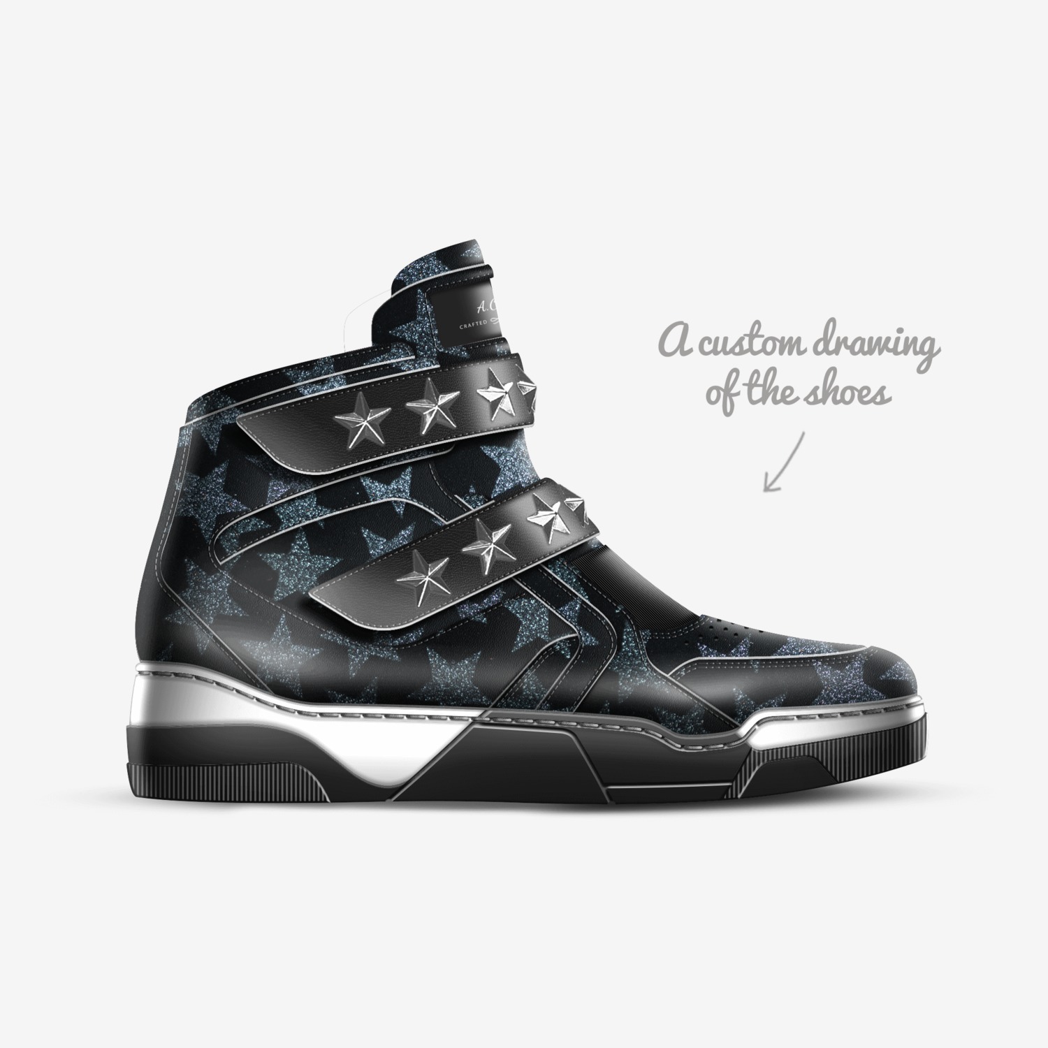 A.O.G. custom made in Italy shoes by Frank Calhoun | Sketch view