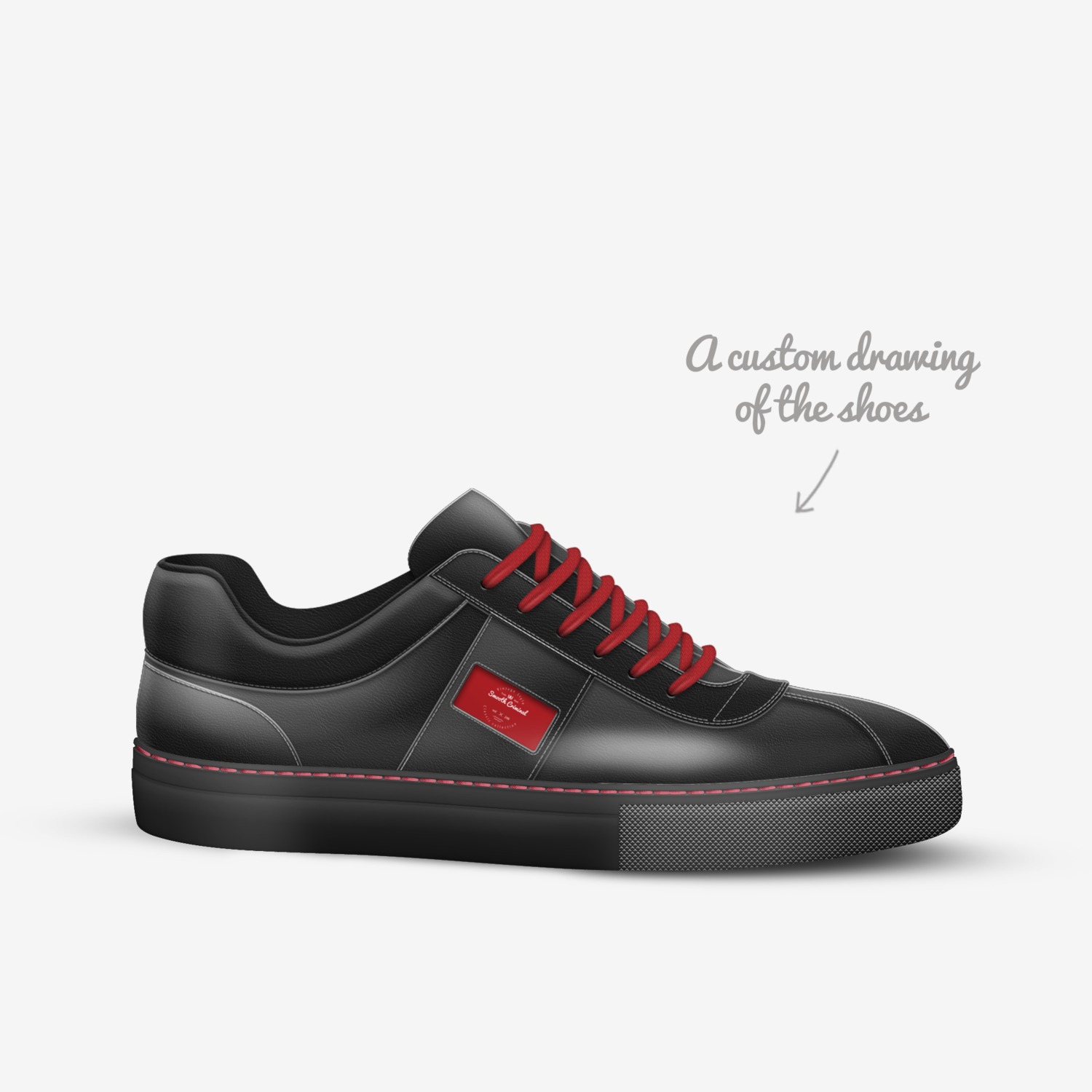 Smooth Criminal custom made in Italy shoes by Jaime Rolon | Sketch view