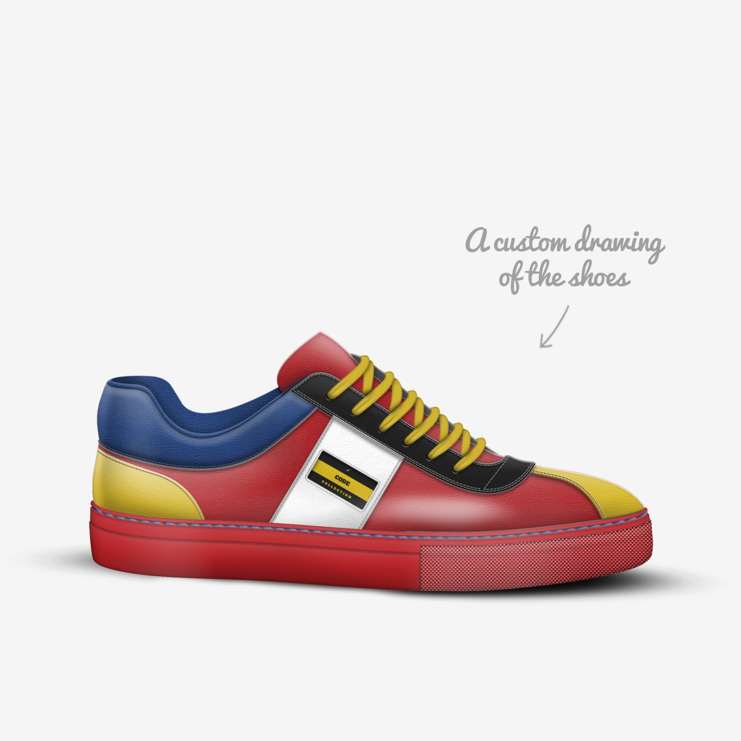 CODE custom made in Italy shoes by Morris Singletary | Sketch view