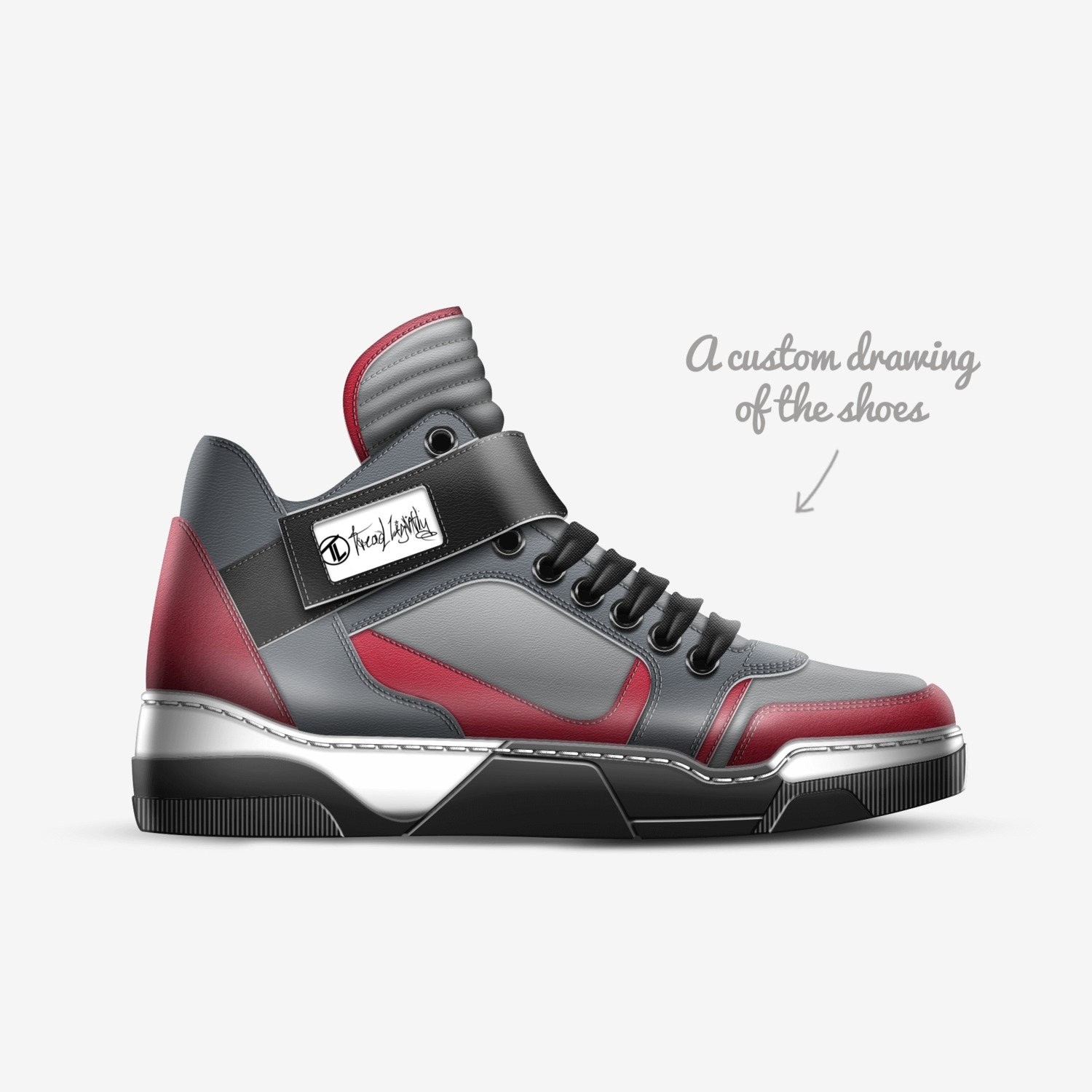 Tread Lightly  custom made in Italy shoes by Evan Kanner | Sketch view