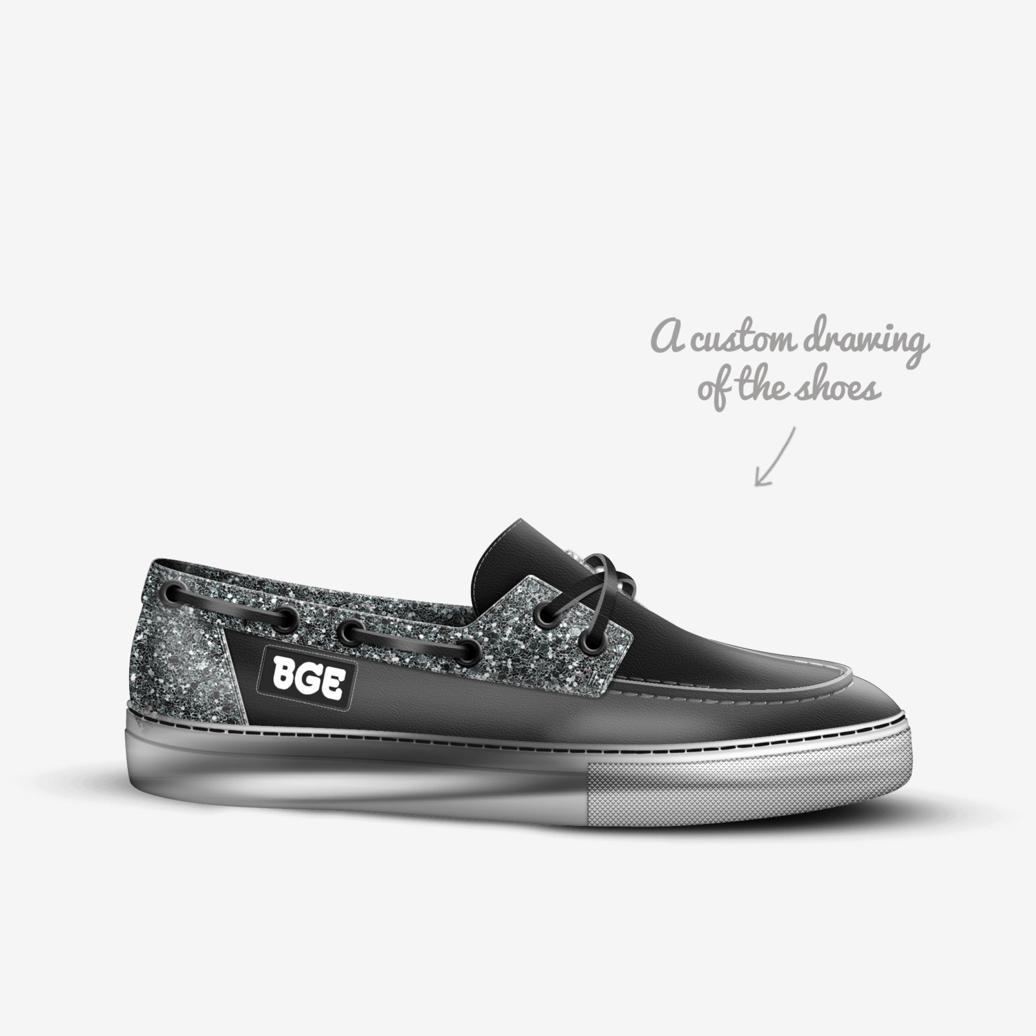 D-Boy Boat Shoe custom made in Italy shoes by Being Great Every Day | Sketch view