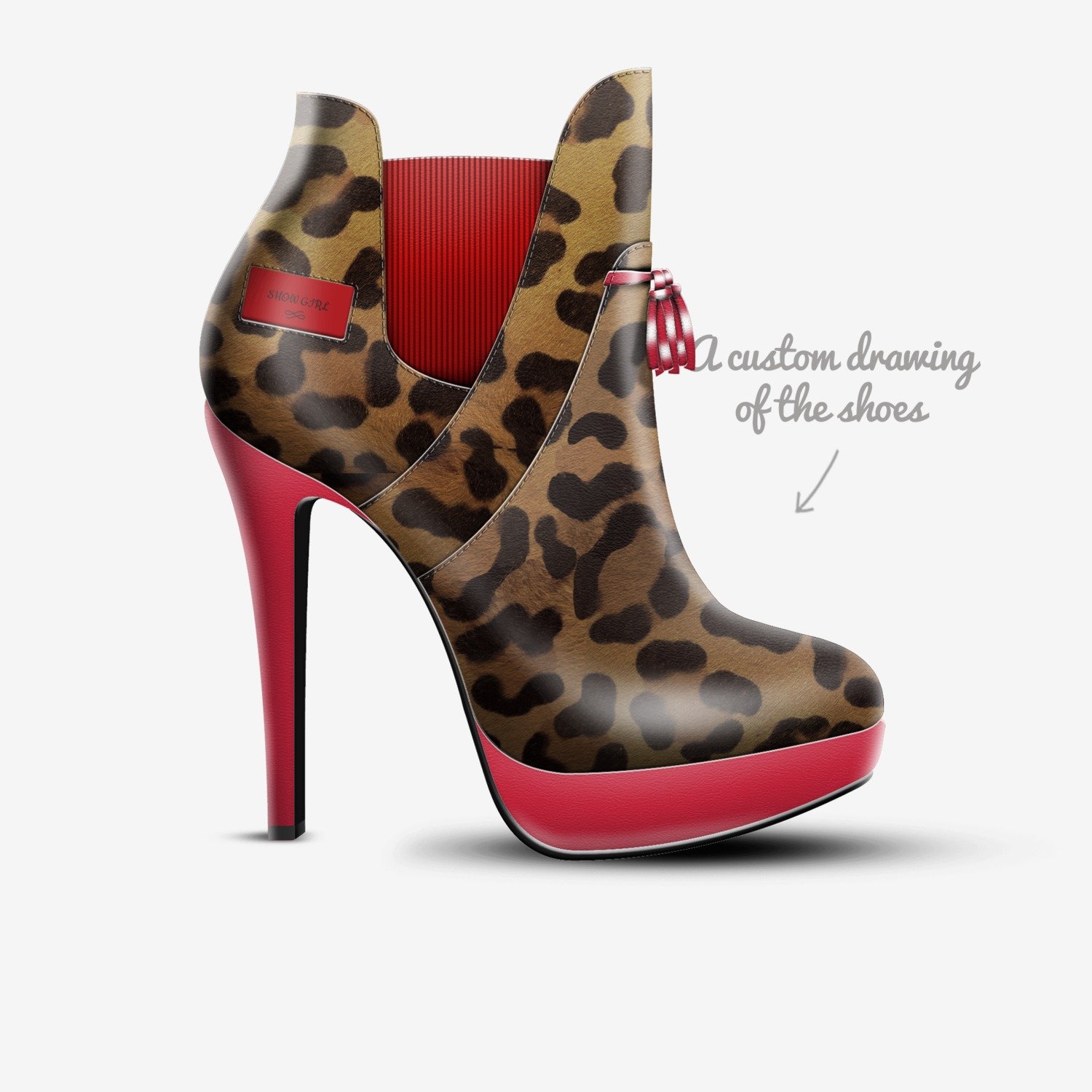 SHOW GIRL custom made in Italy shoes by Memitasa Carmichael | Sketch view