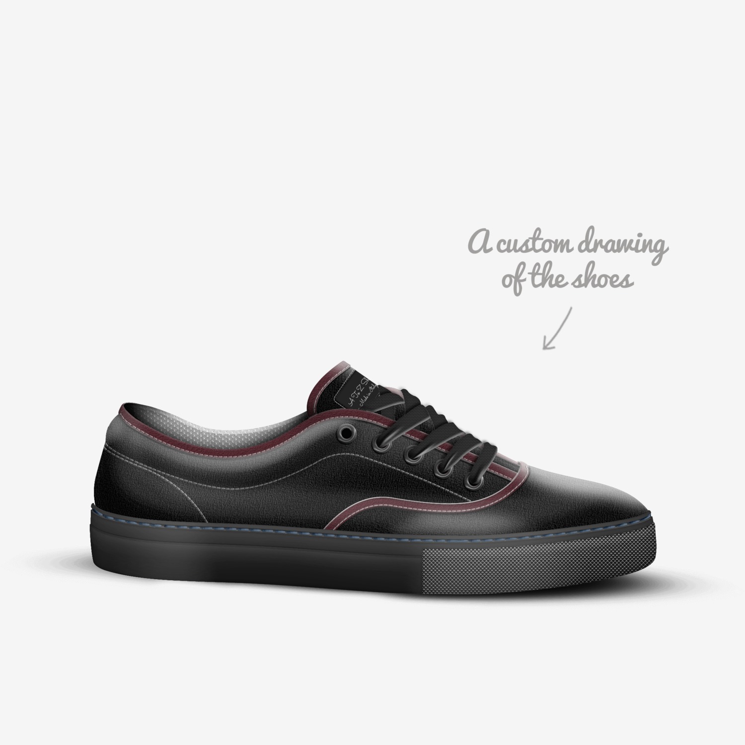 A To Z Shoes custom made in Italy shoes by Kaitlyn Antoniewicz | Sketch view