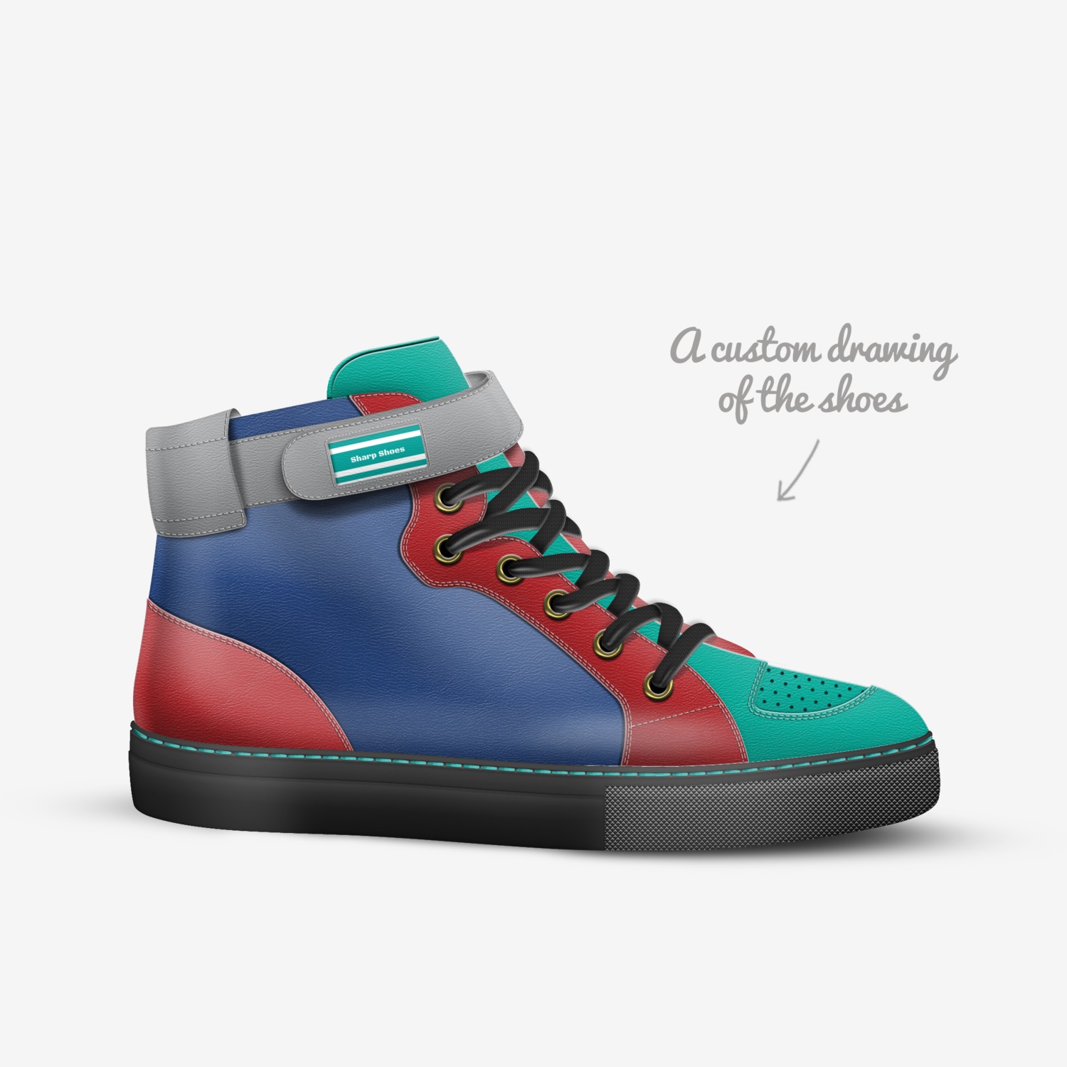 Sharp Shoes custom made in Italy shoes by Eddie Brown Sharp Shoes | Sketch view