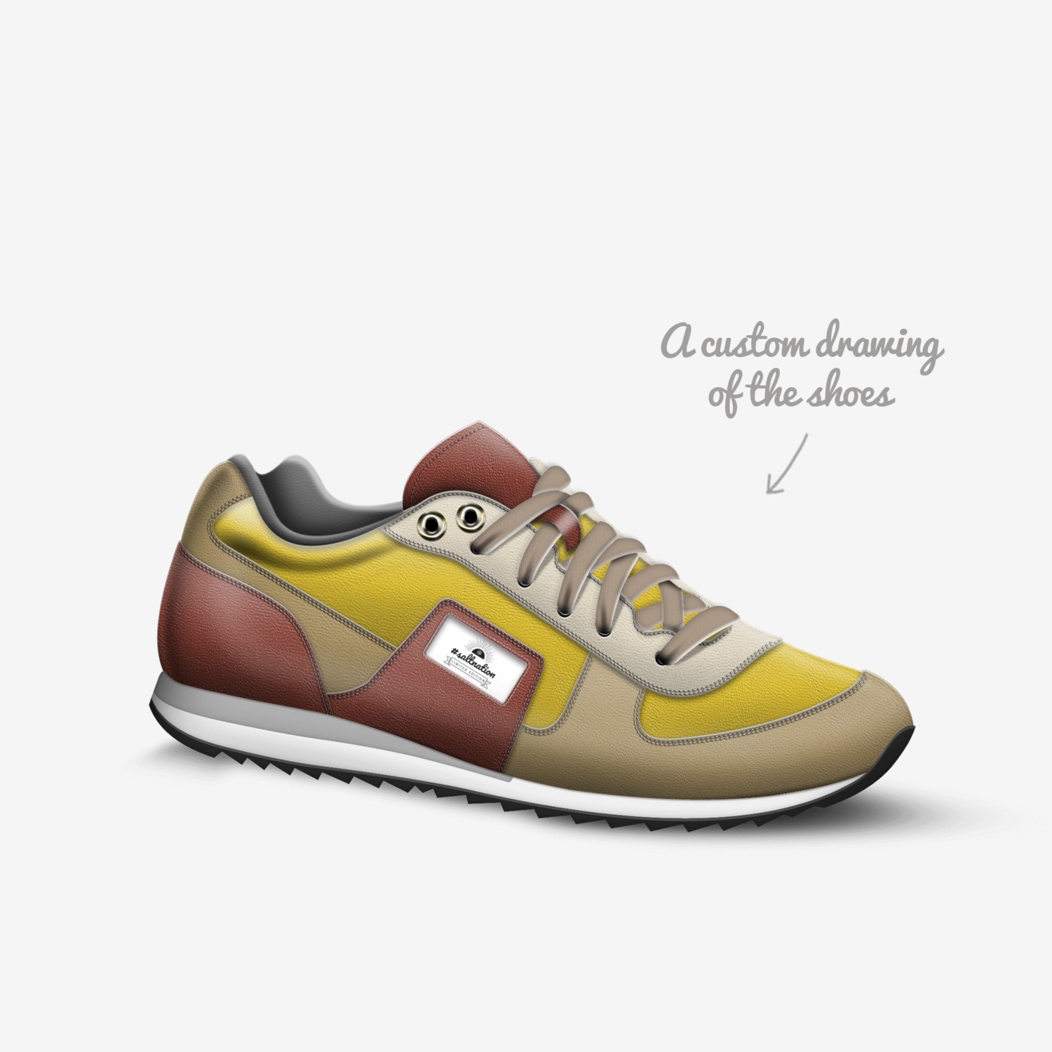 #saltnation custom made in Italy shoes by Turkessa Mais | Sketch view