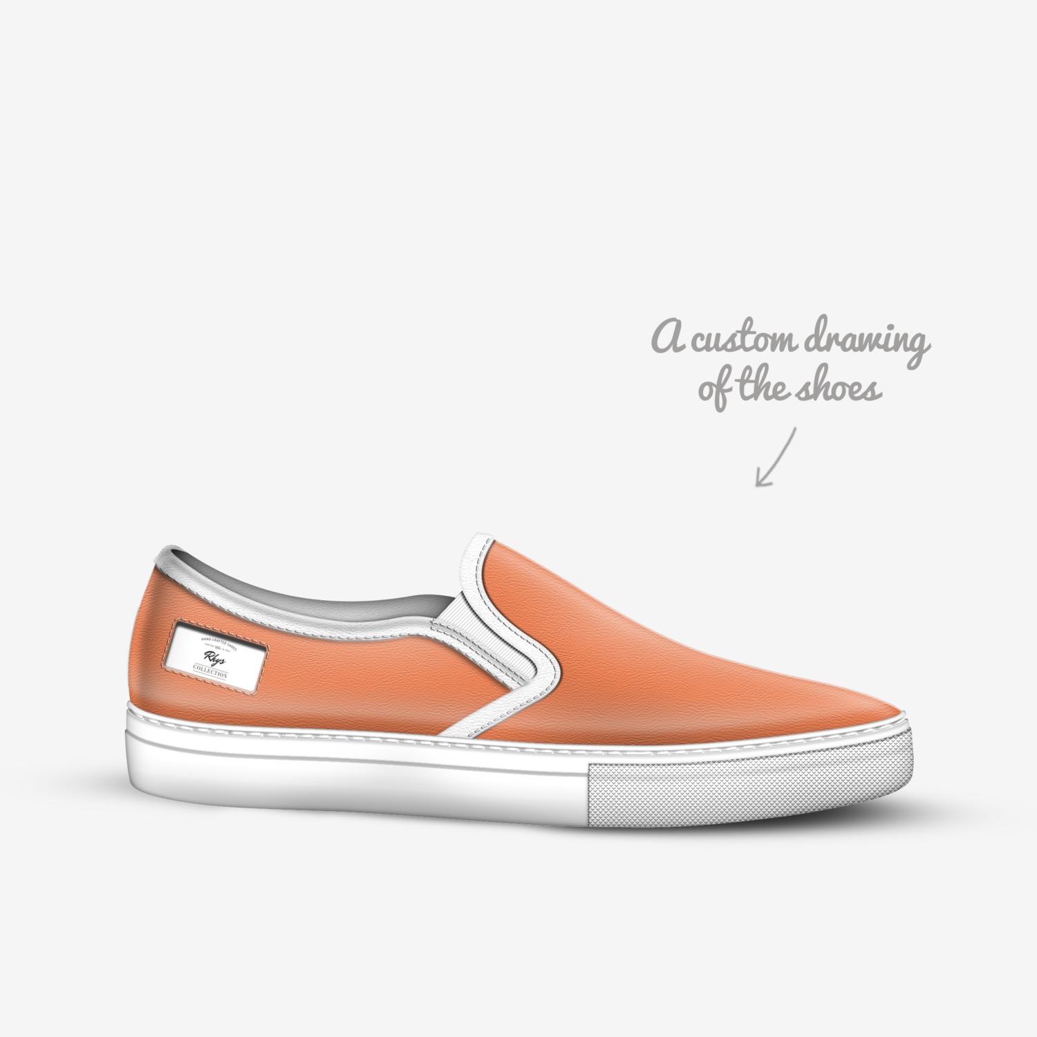 Rhys custom made in Italy shoes by Rhys Herbert | Sketch view