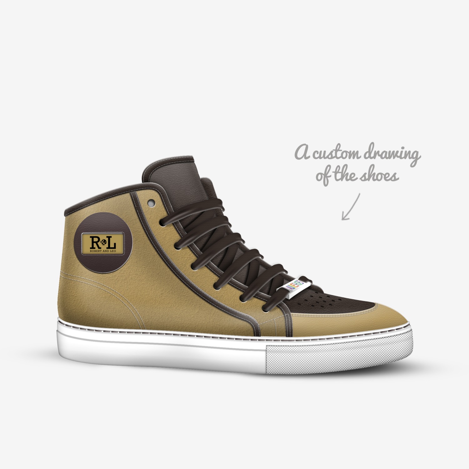 RL custom made in Italy shoes by Agency Aliveshoes | Sketch view