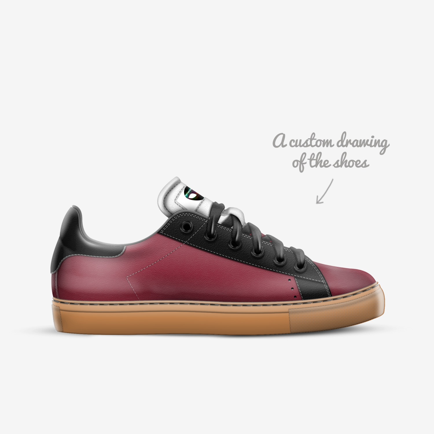 Drip Gods custom made in Italy shoes by Andrew Mcguire | Sketch view
