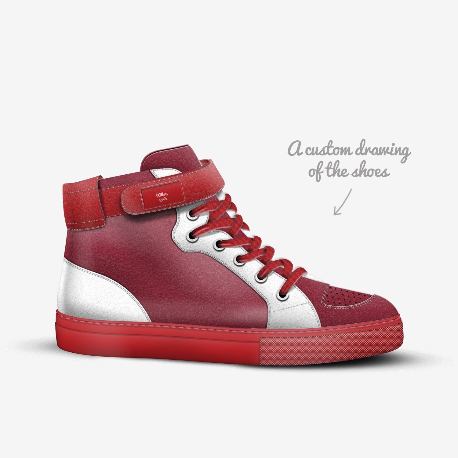 Willers custom made in Italy shoes by Nicholas Willer | Sketch view