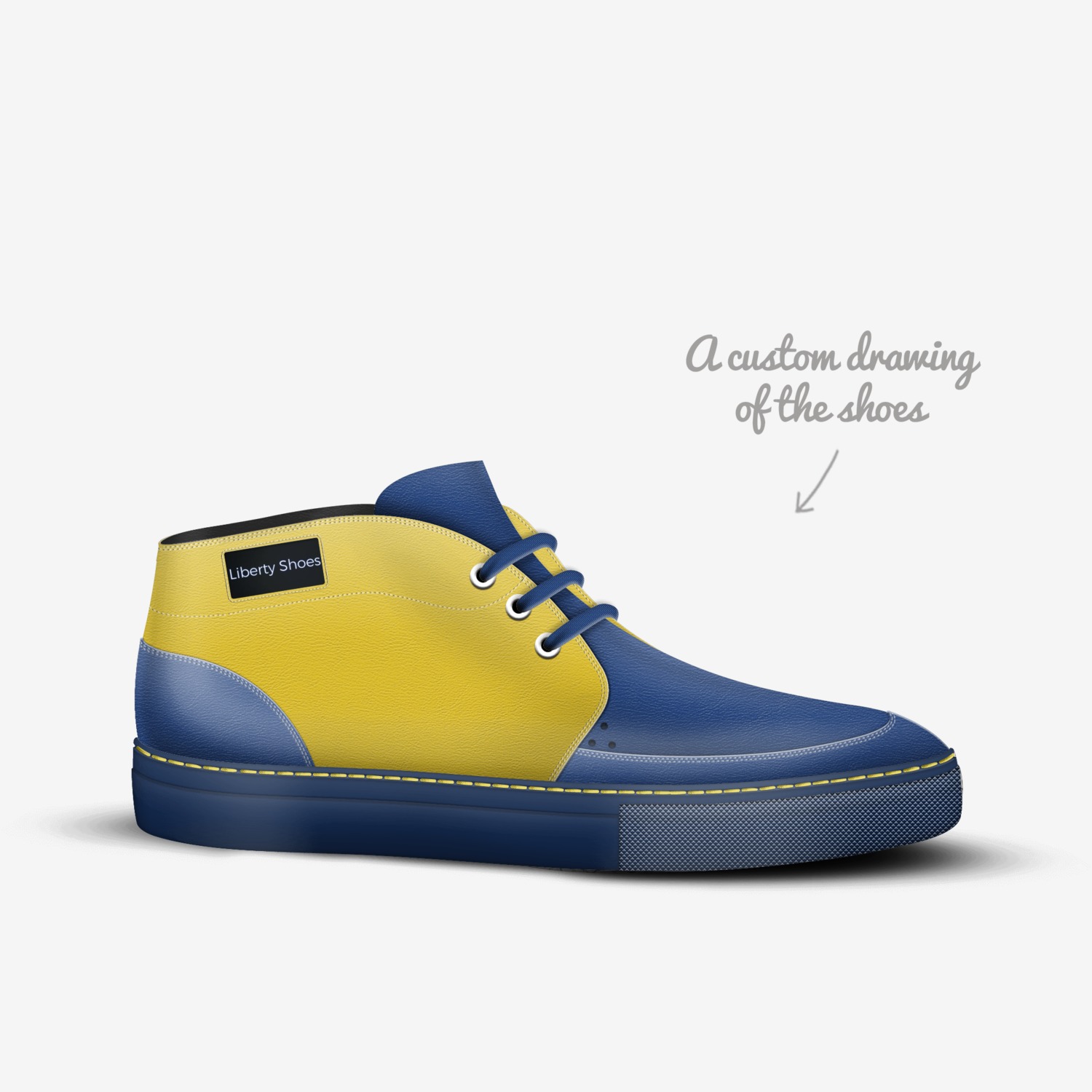 Liberty Shoes custom made in Italy shoes by Joshua Smith | Sketch view