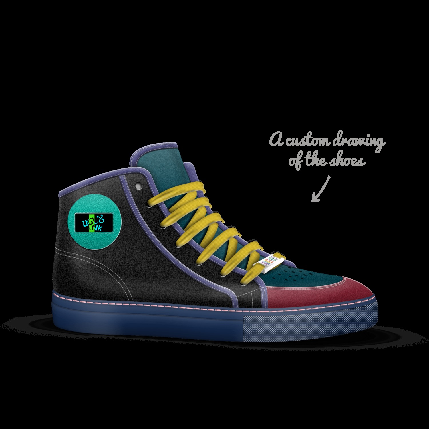 ugly high top shoes