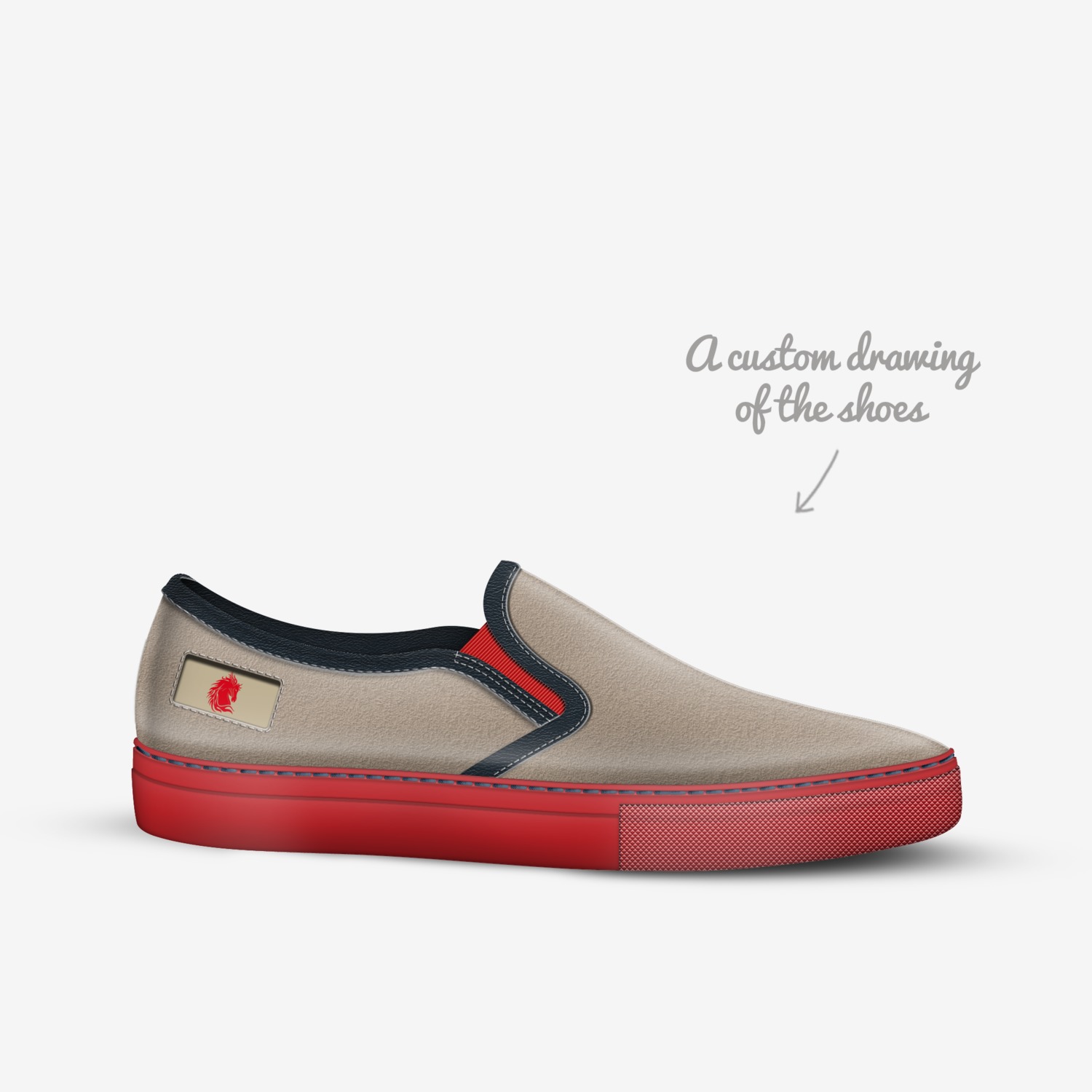ENZO custom made in Italy shoes by Arkaidian Black | Sketch view