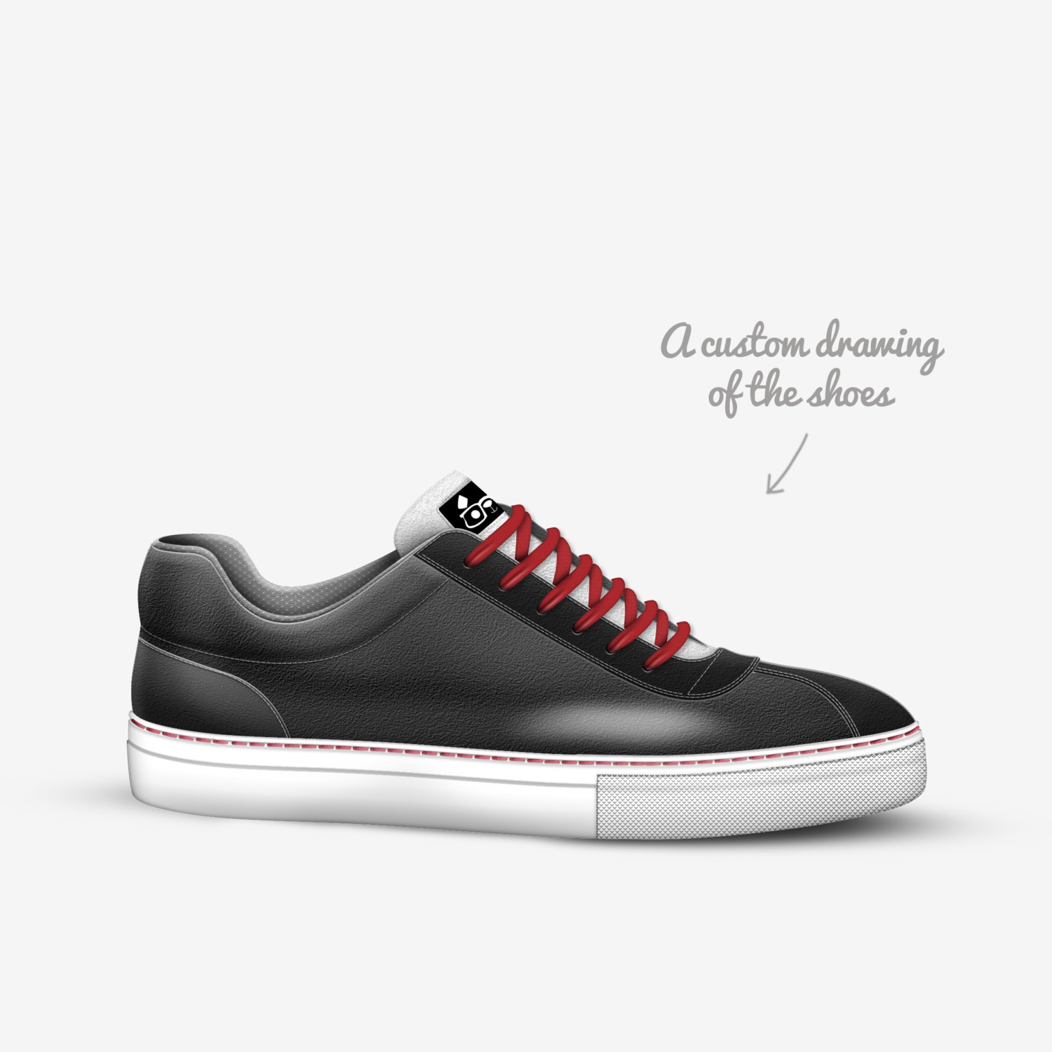 WISE PANDA custom made in Italy shoes by Agency Aliveshoes | Sketch view