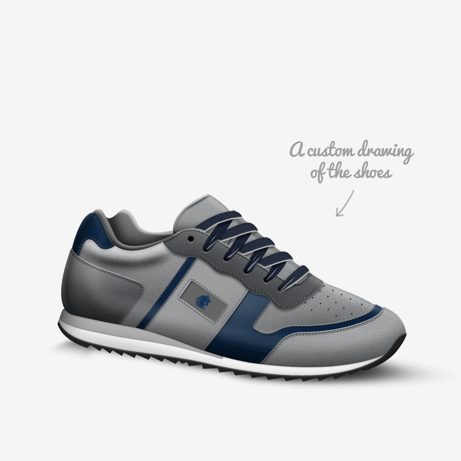 GRAMPA custom made in Italy shoes by Arkaidian Black | Sketch view