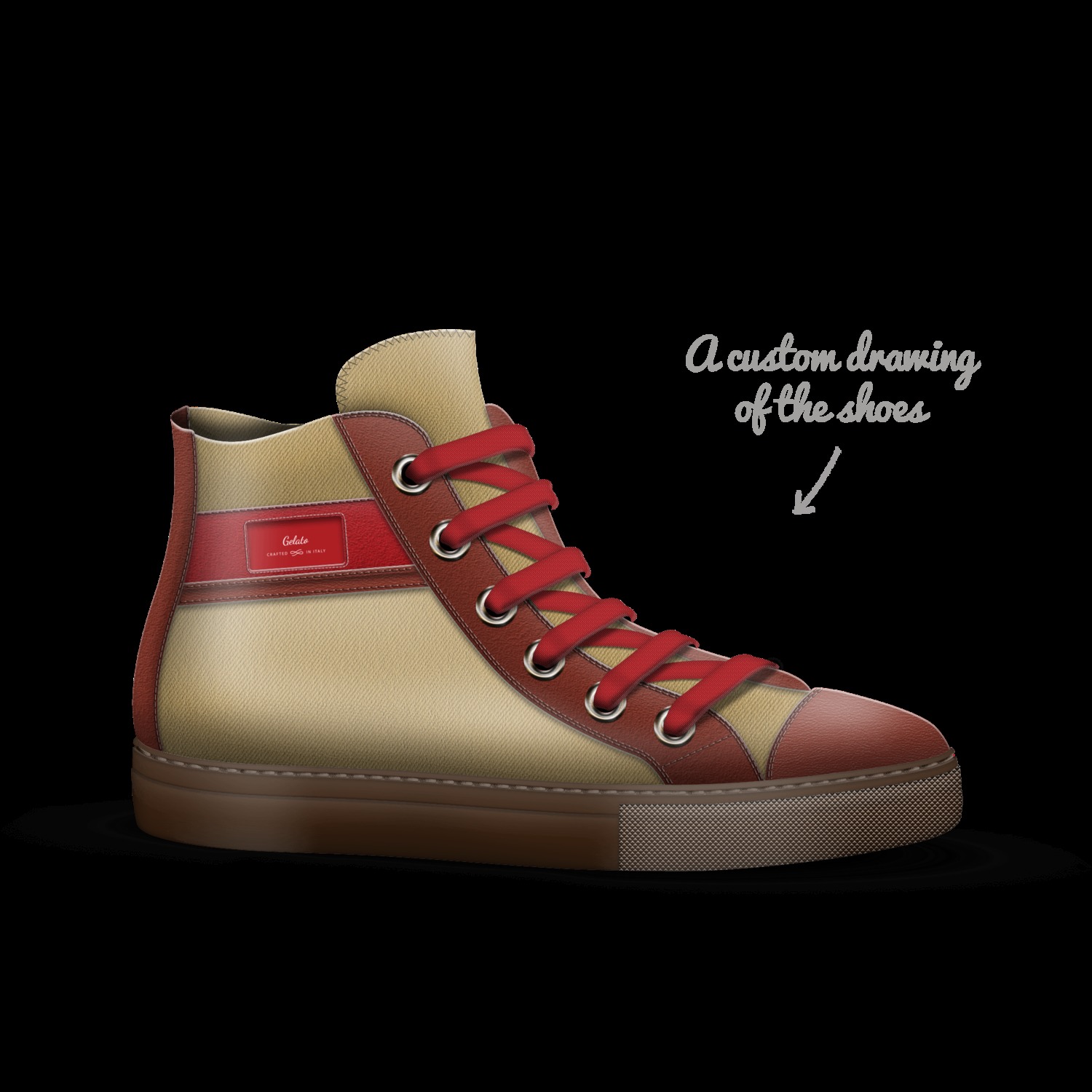 Gelato A Custom Shoe concept by Naketia Johnson