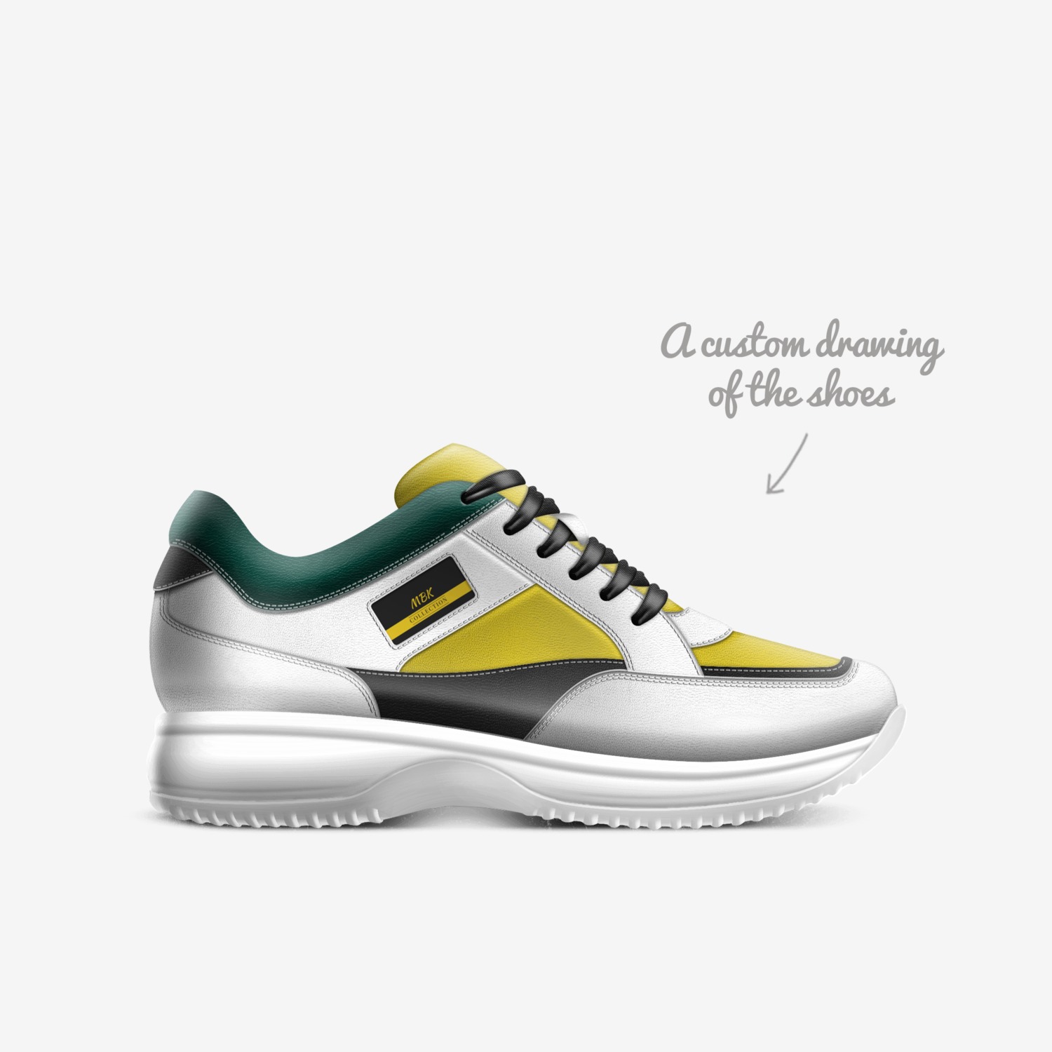 MBK custom made in Italy shoes by Edric Gaye | Sketch view