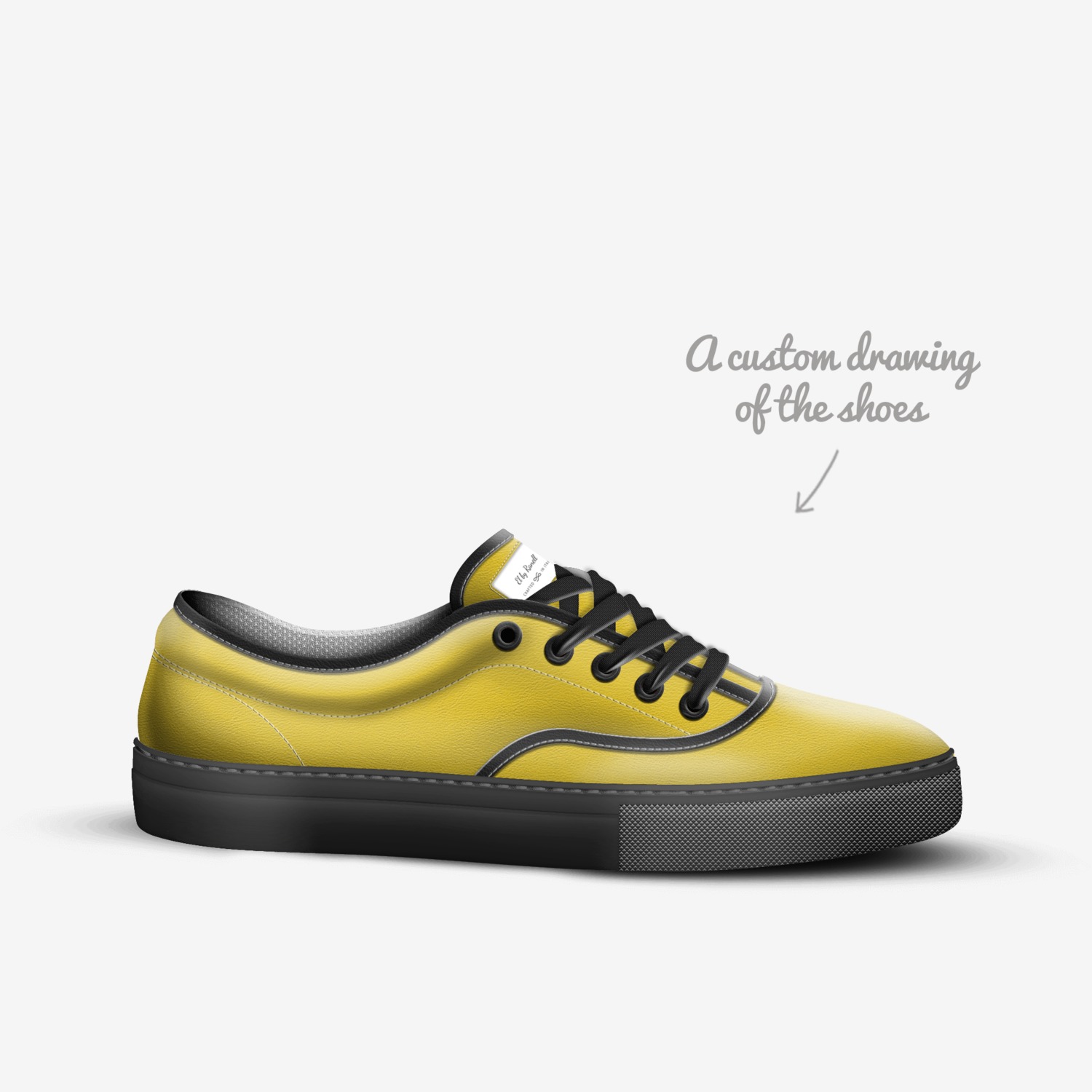 El by Ranell custom made in Italy shoes by Ranell Carter | Sketch view