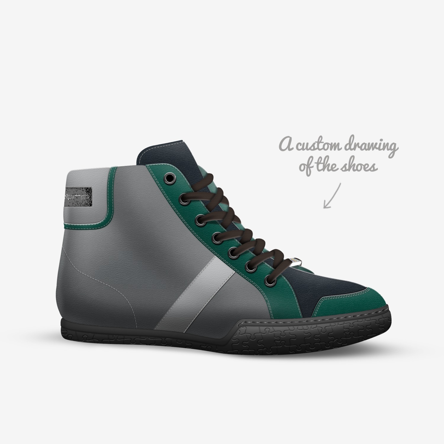 SCI-FI custom made in Italy shoes by Jessica Slater | Sketch view