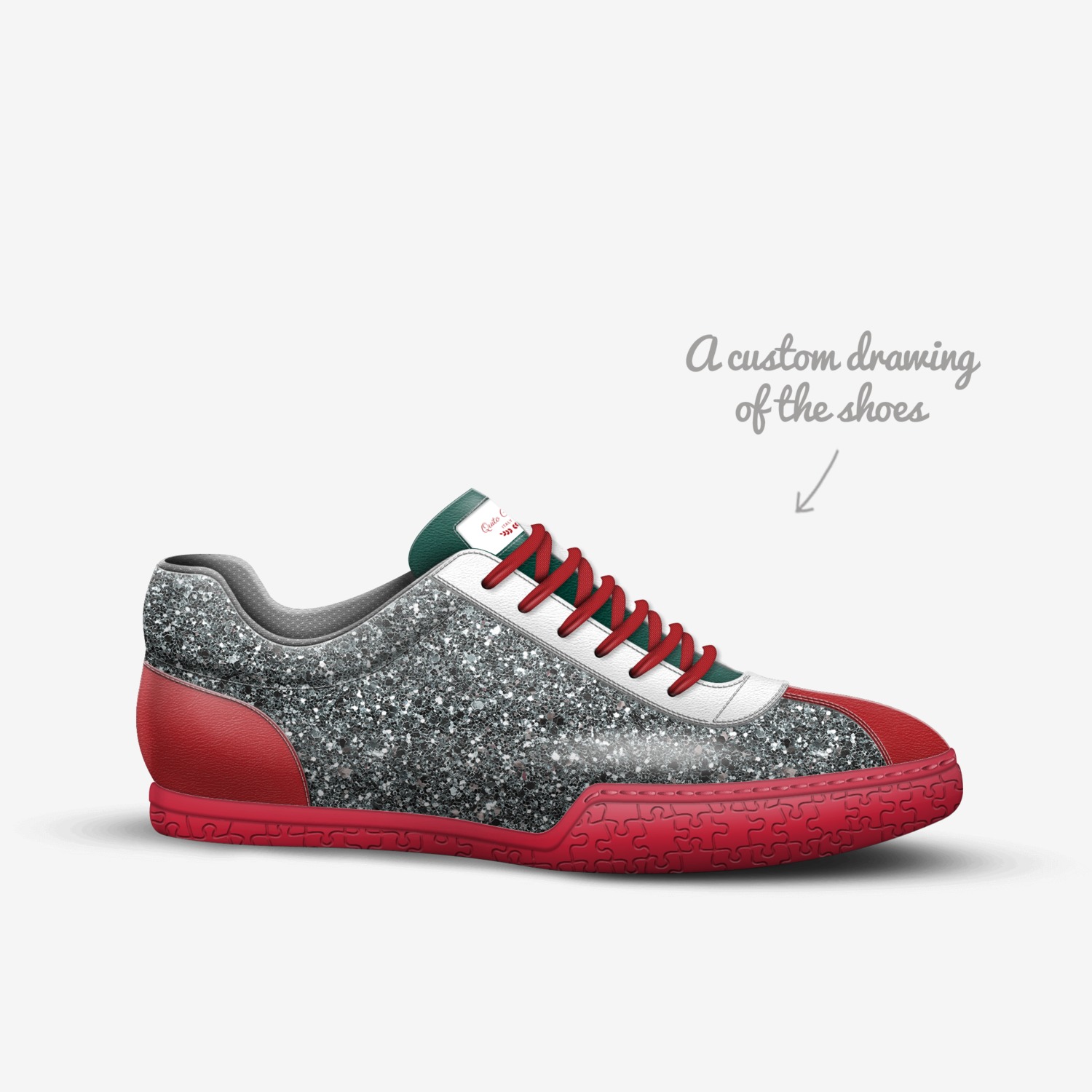 Quito Carib custom made in Italy shoes by M Ramirez Deheywood | Sketch view