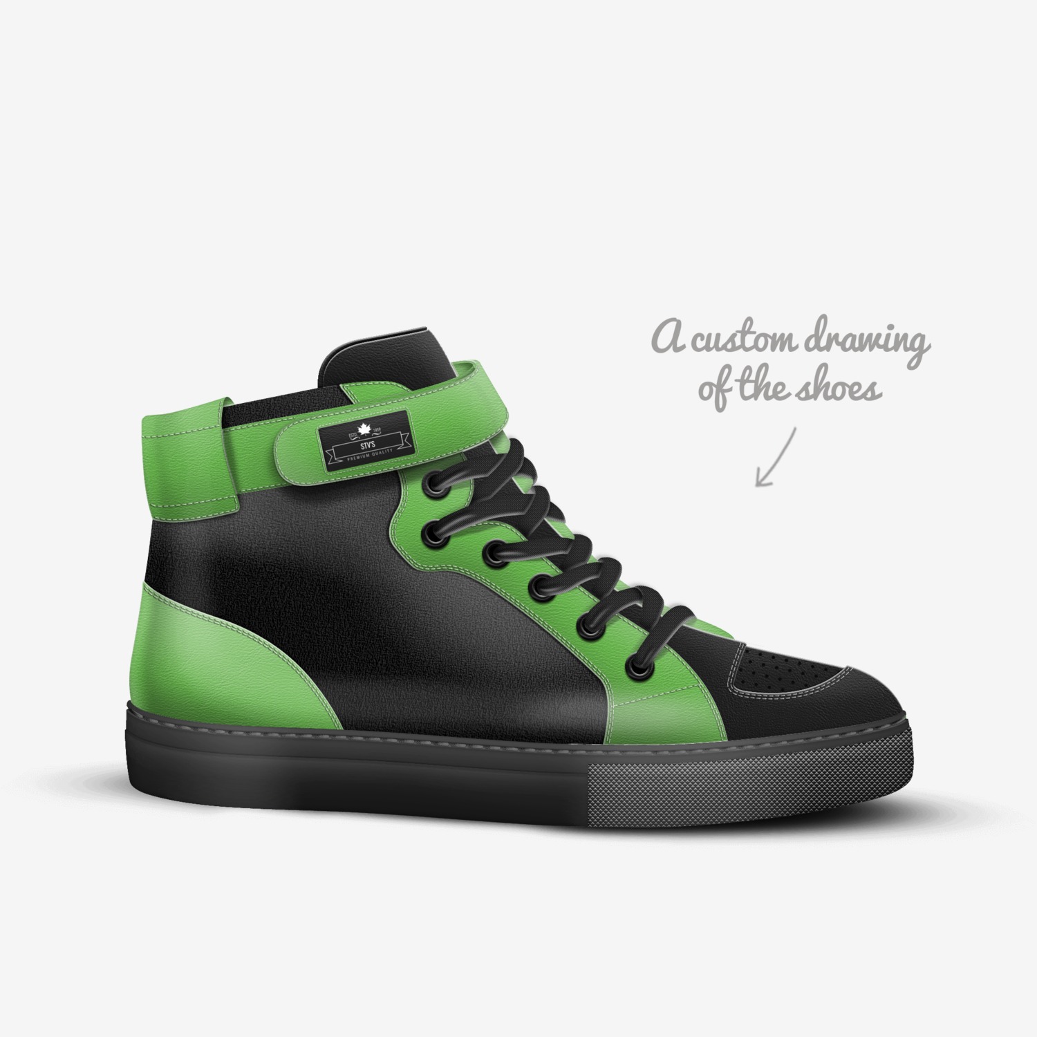 StV's custom made in Italy shoes by Jeremy Overstreet | Sketch view